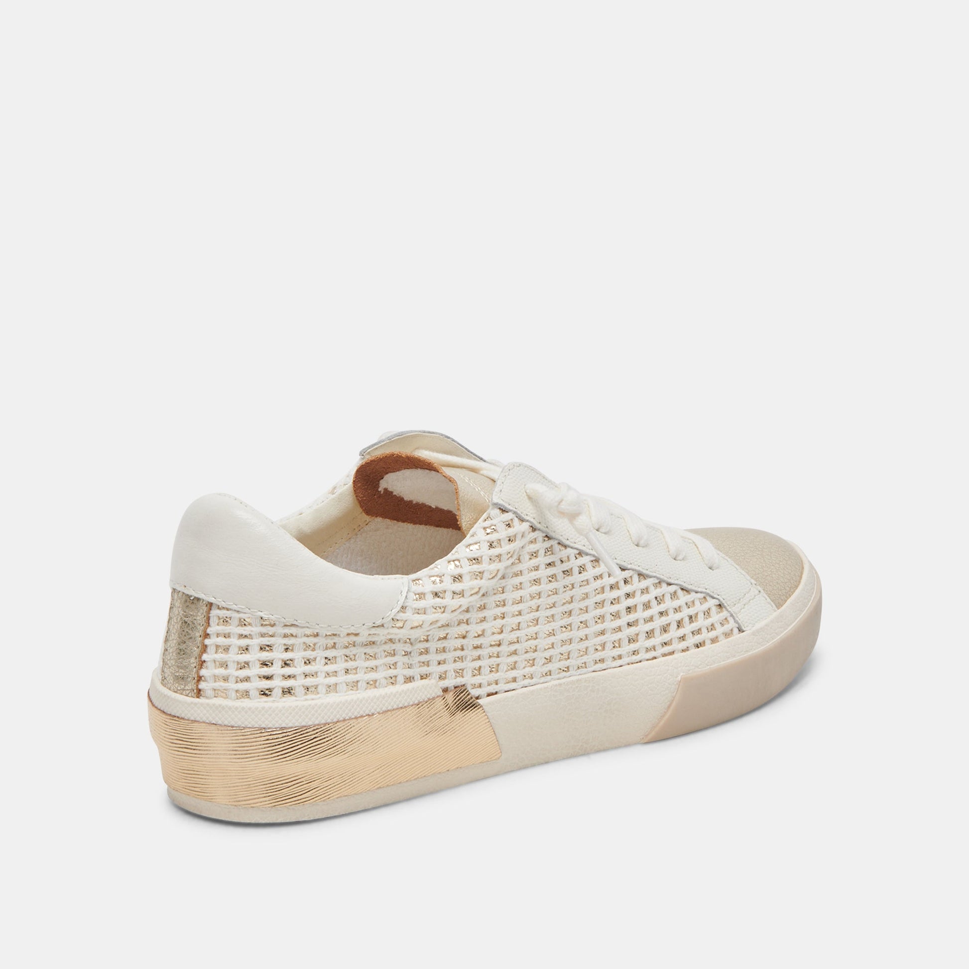 ZINA SNEAKERS BONE GOLD WOVEN
 – Dolce Vita