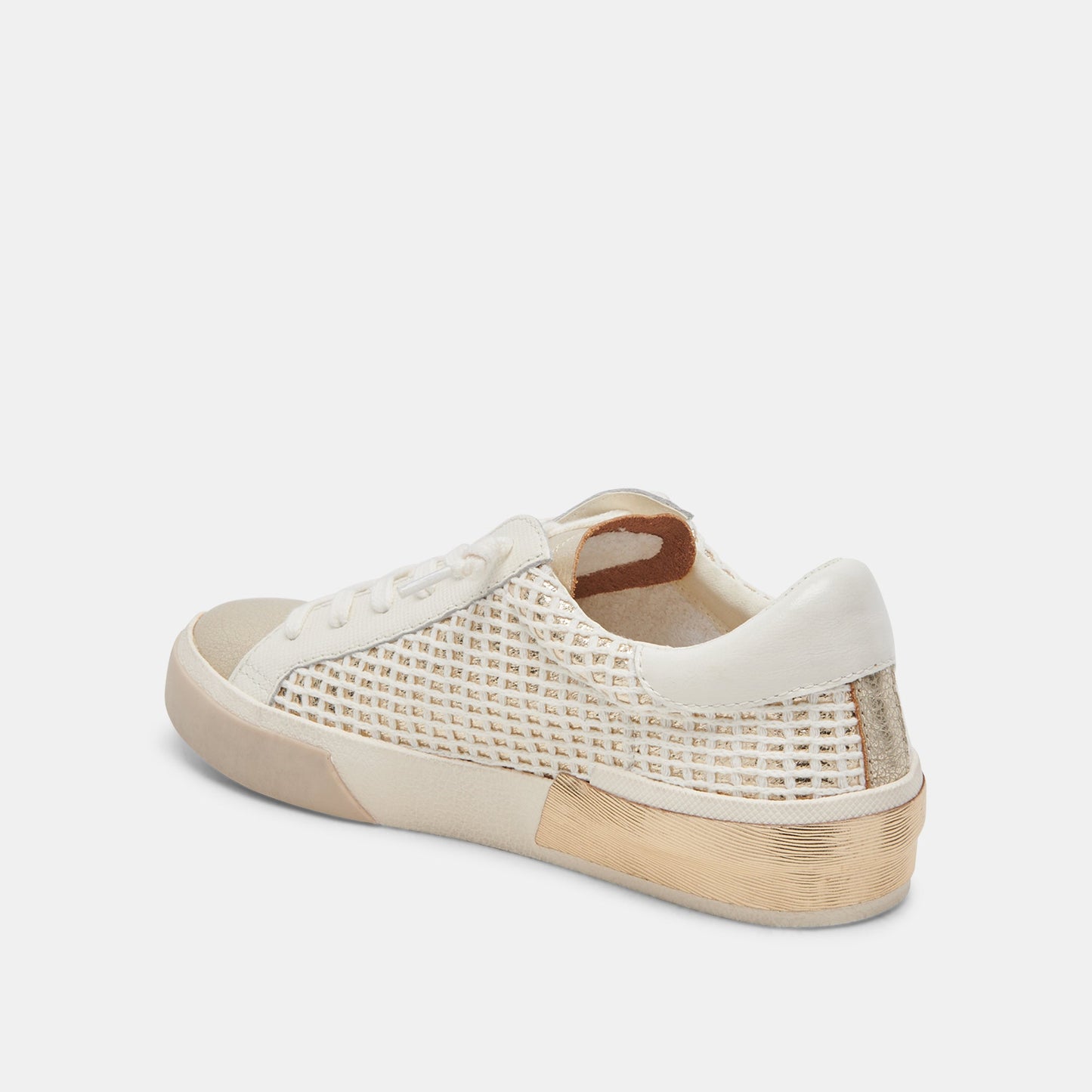 ZINA SNEAKERS BONE GOLD WOVEN
 – Dolce Vita