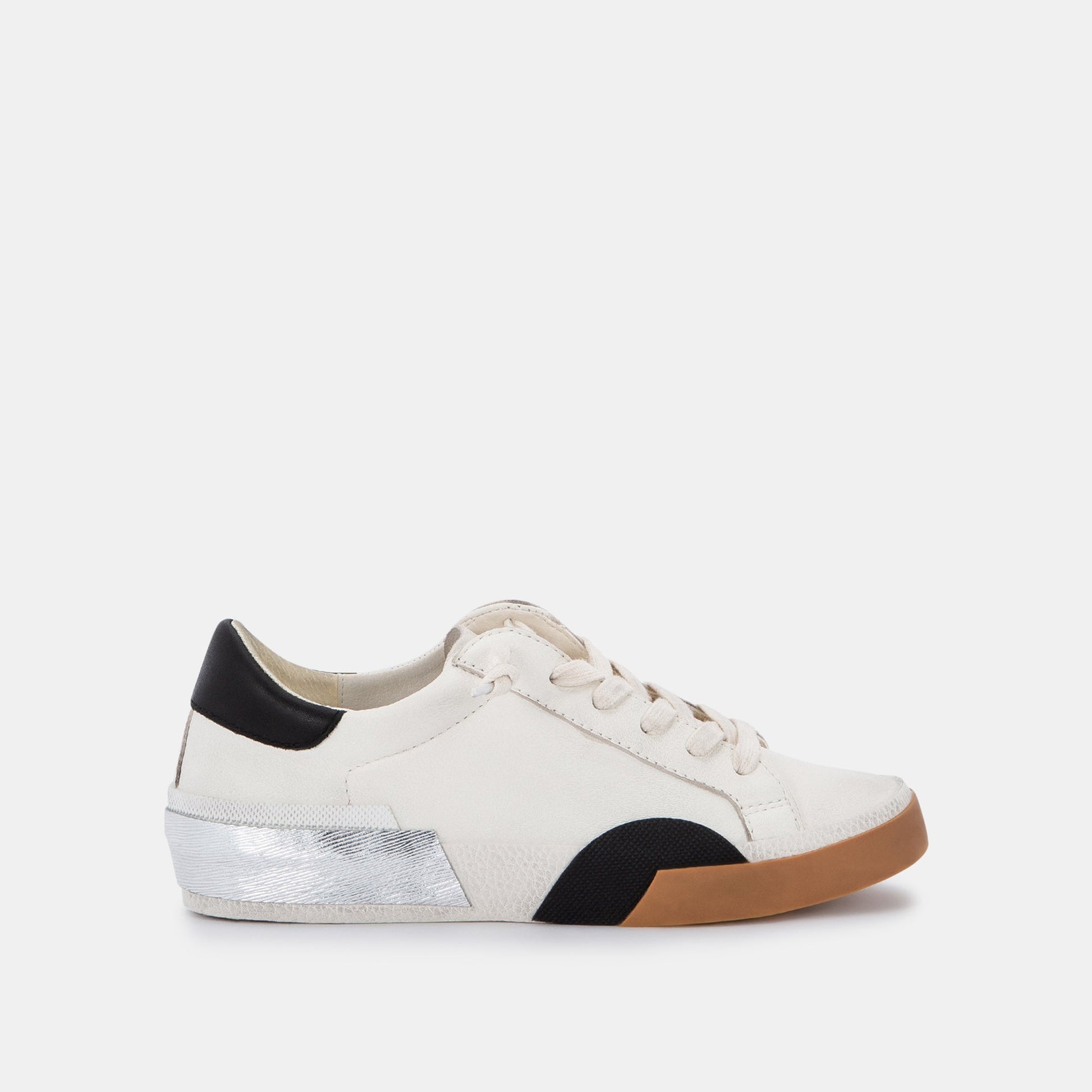 ZINA SNEAKERS WHITE BLACK LEATHER
 – Dolce Vita