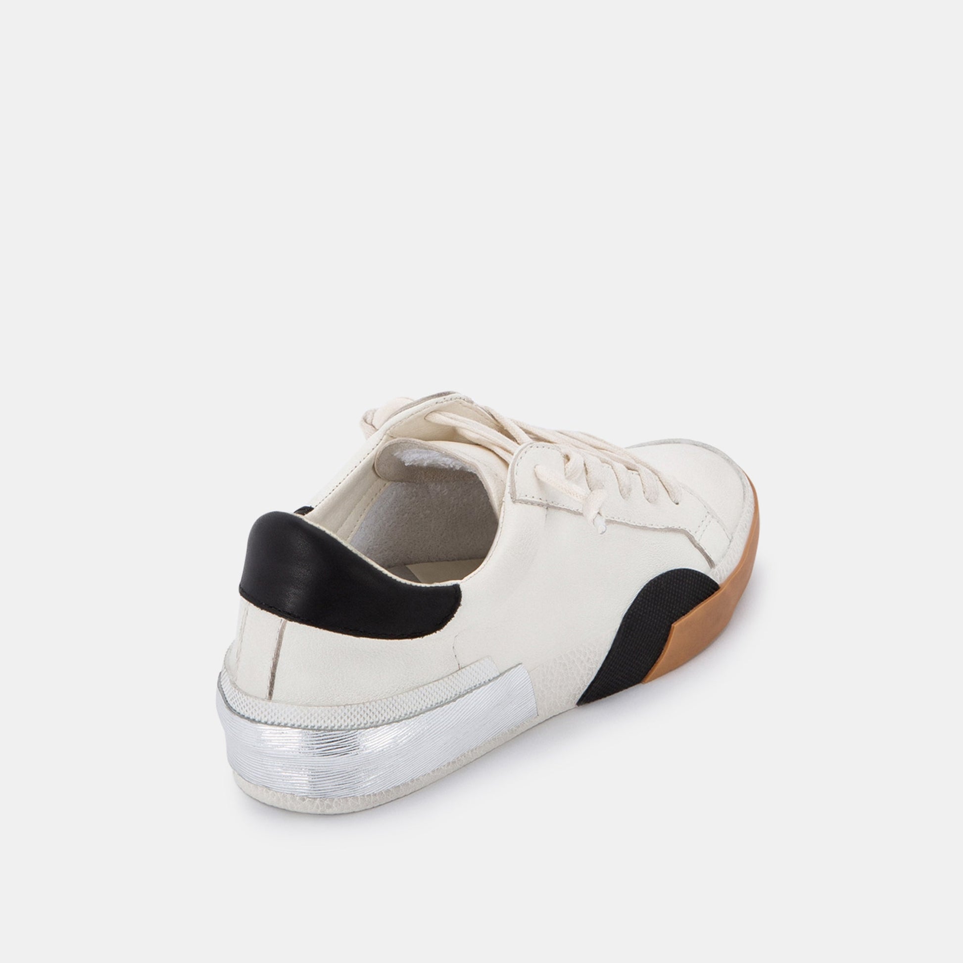 ZINA SNEAKERS WHITE BLACK LEATHER
 – Dolce Vita