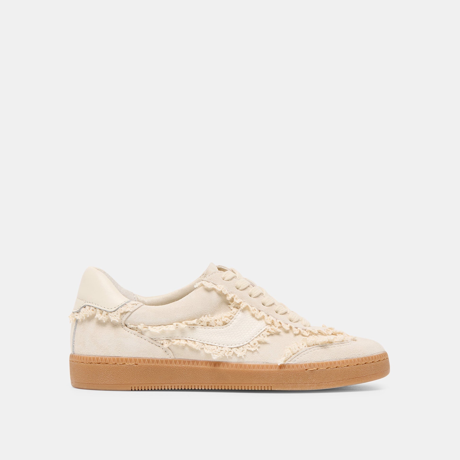 Notice Lace Ivory Suede Sneakers