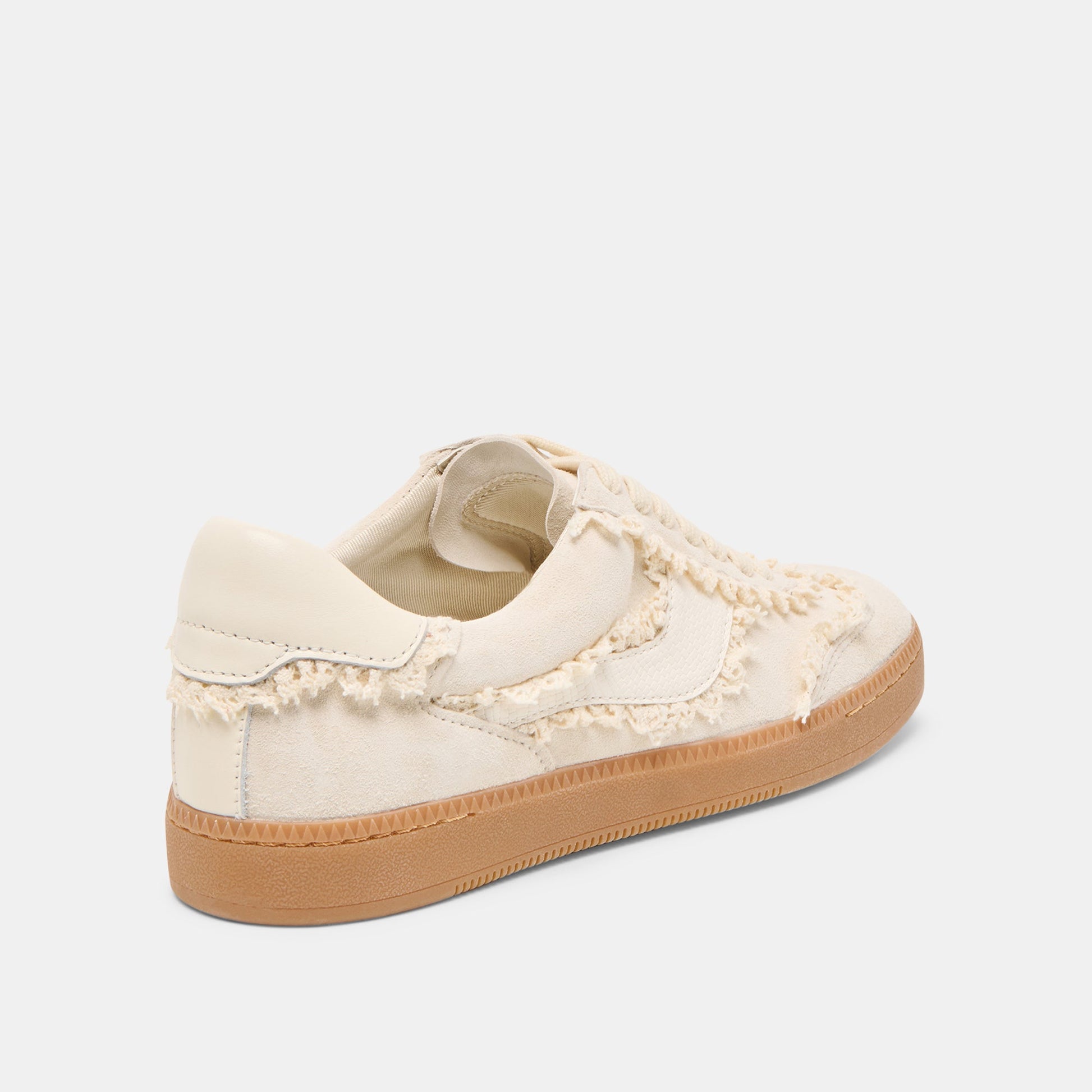 Notice Lace Ivory Suede Sneakers