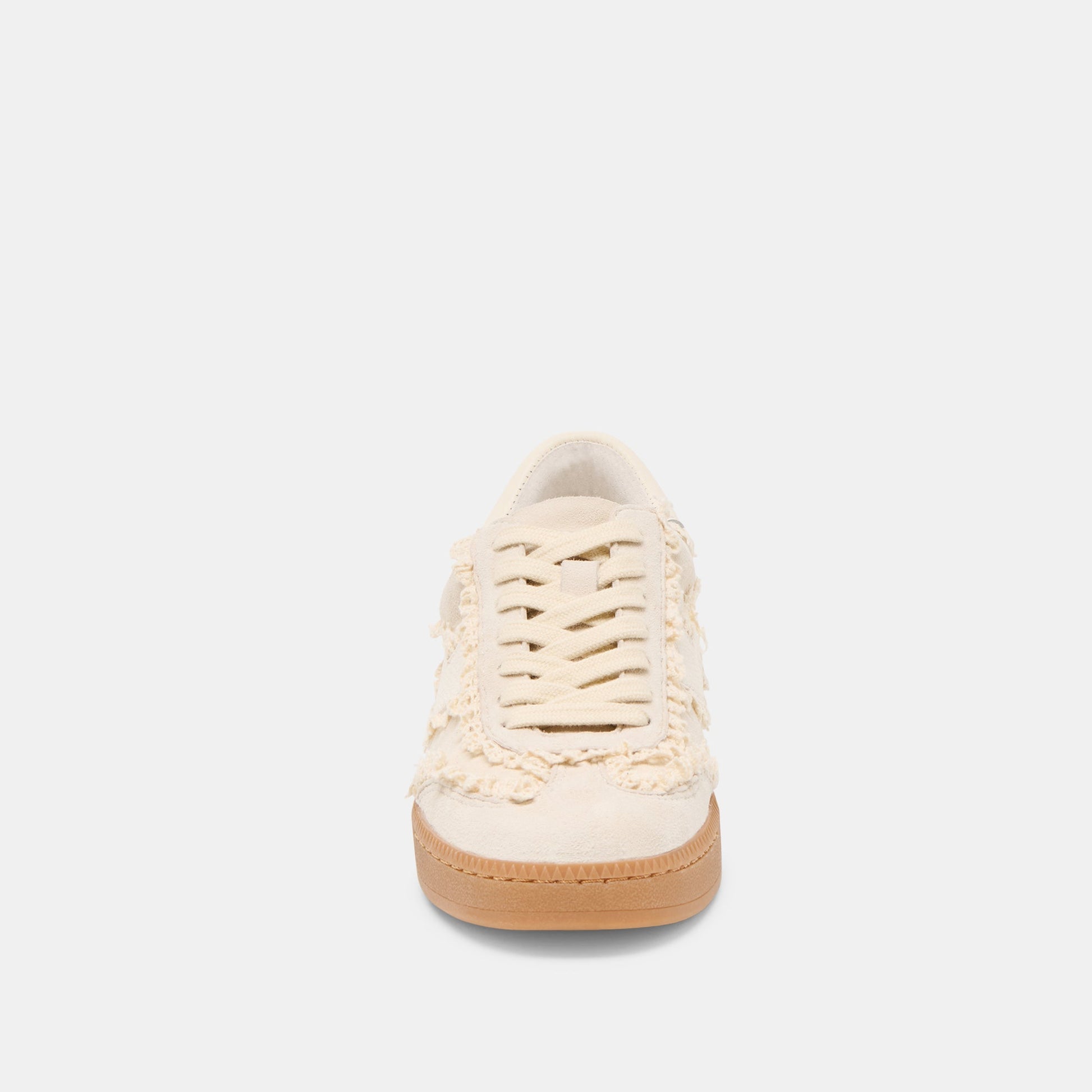 Notice Lace Ivory Suede Sneakers