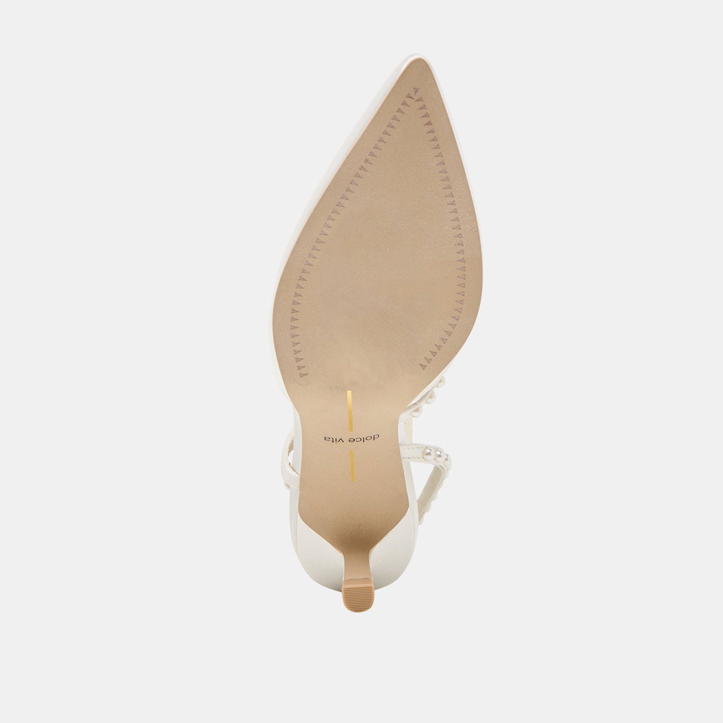 Kamra Pearl True White Satin Mid Heels