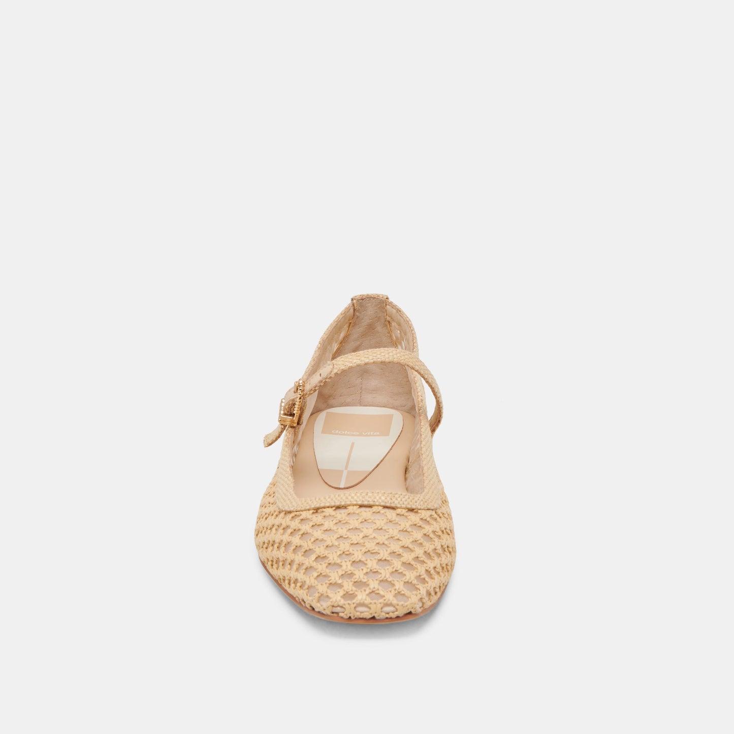 Reyes Lt Natural Woven Raffia Ballet Flats