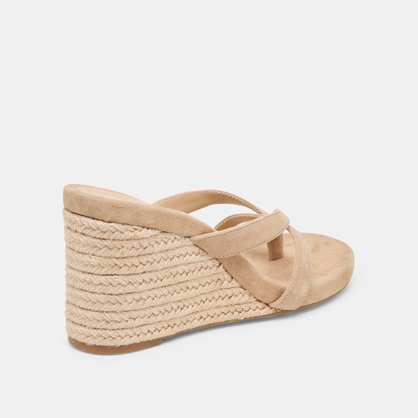 Helan Espadrille Camel Suede Wedges