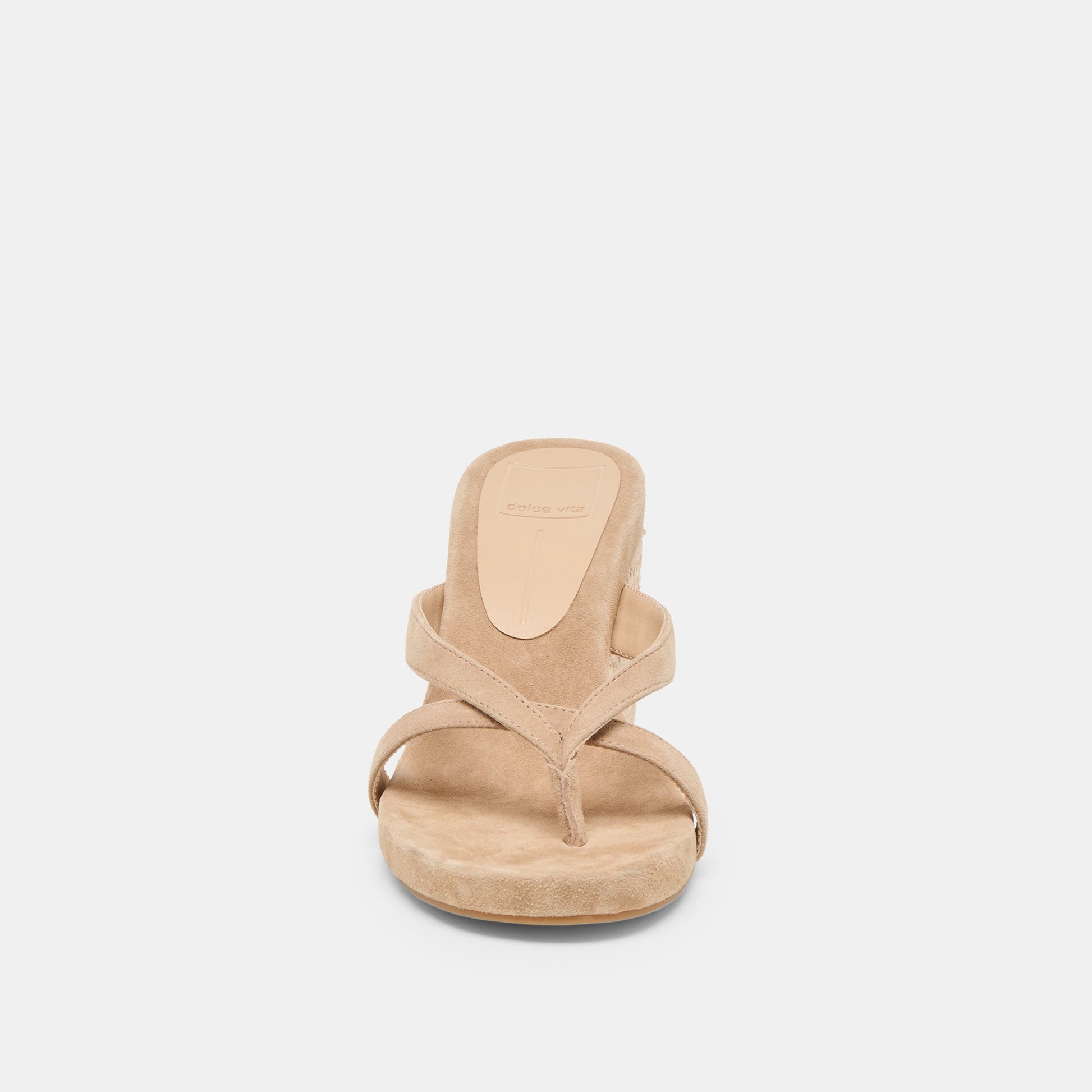 Helan Espadrille Camel Suede Wedges
