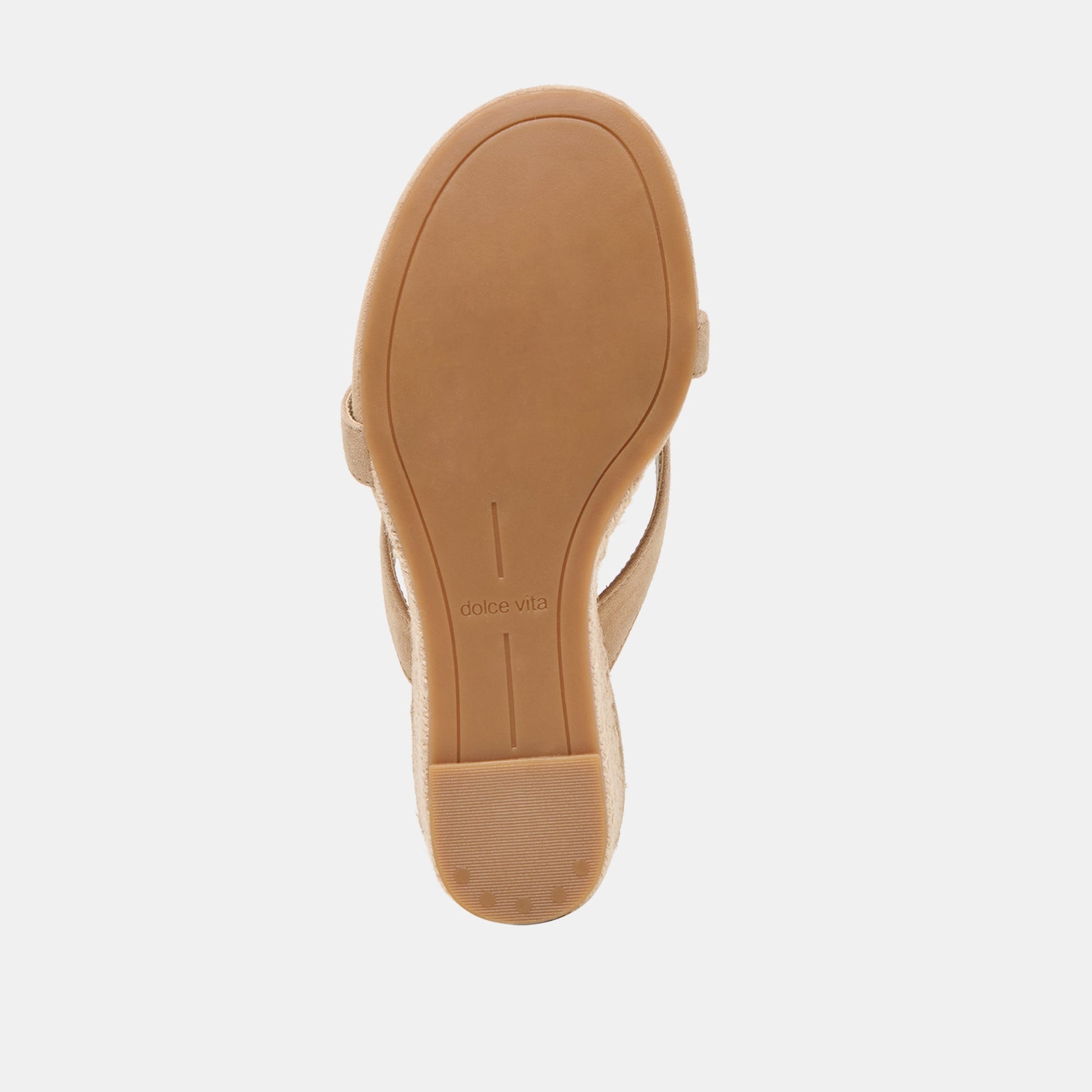 Helan Espadrille Camel Suede Wedges
