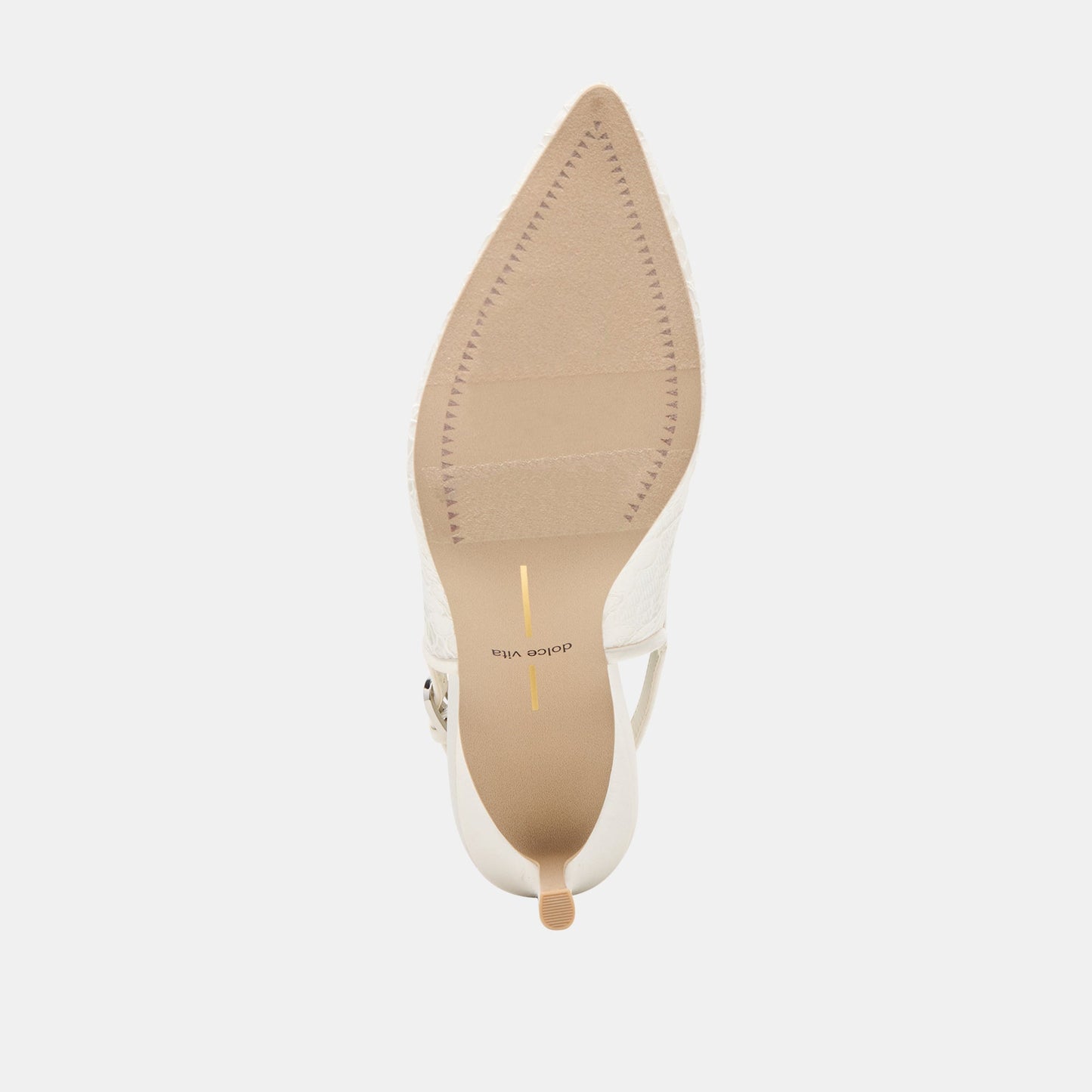 Yami True White Lace Heels