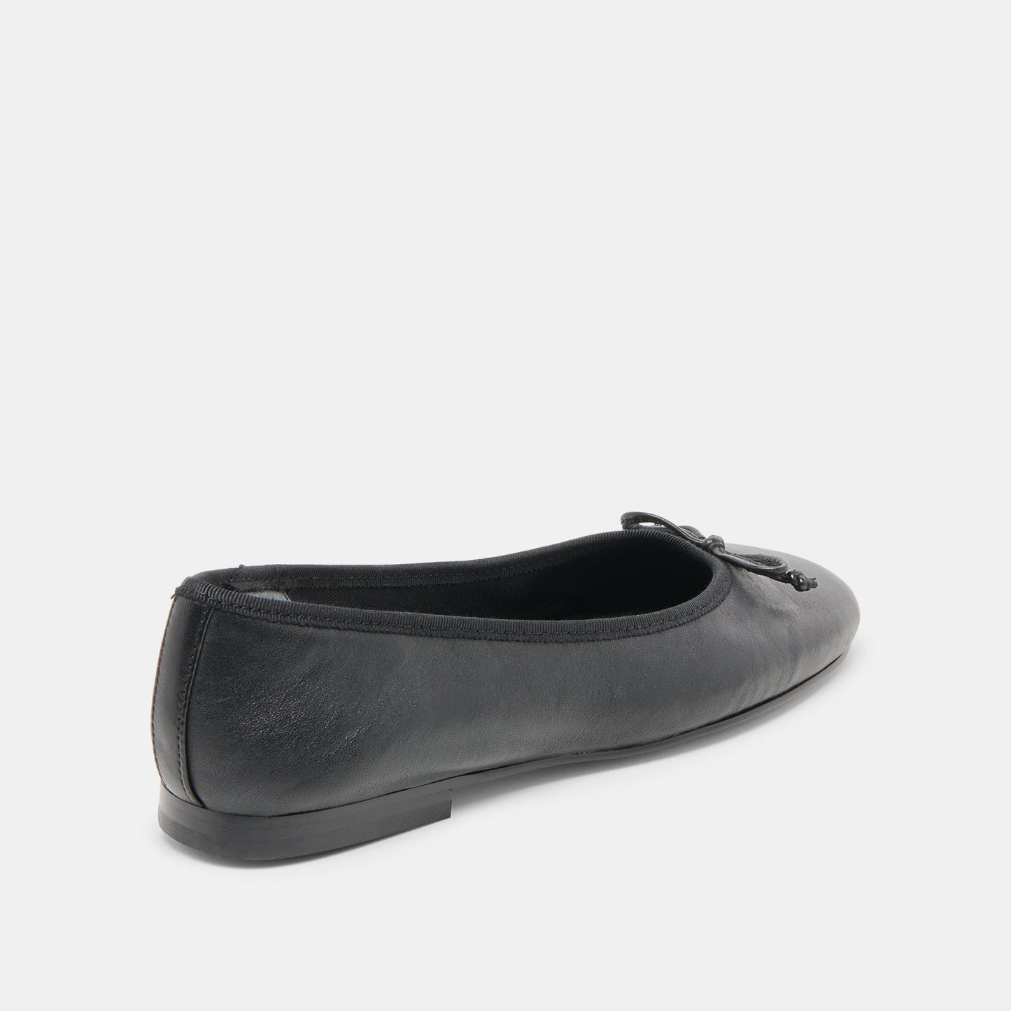 Ritla Black Leather Ballet Flats