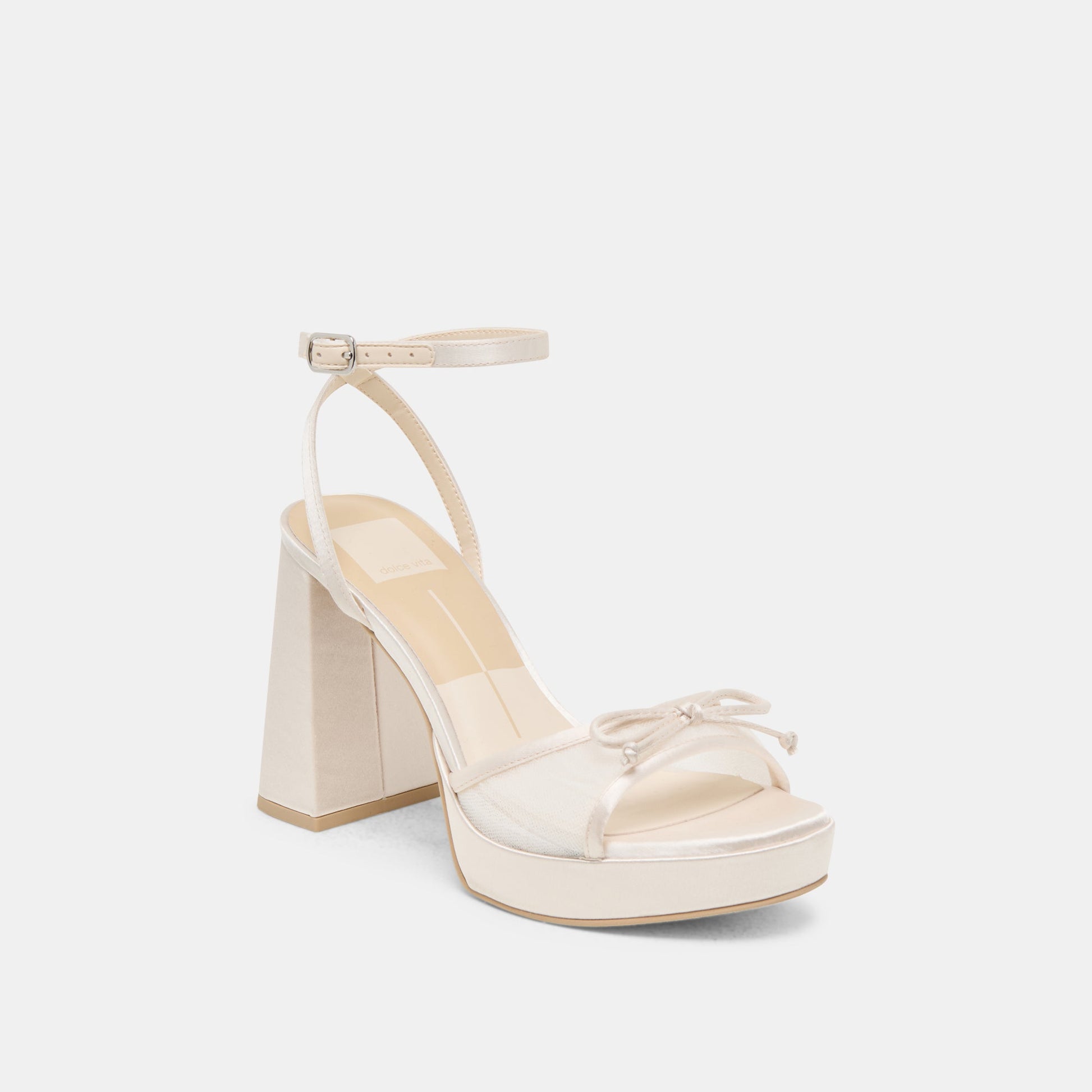 Pandor White Tulle Heels