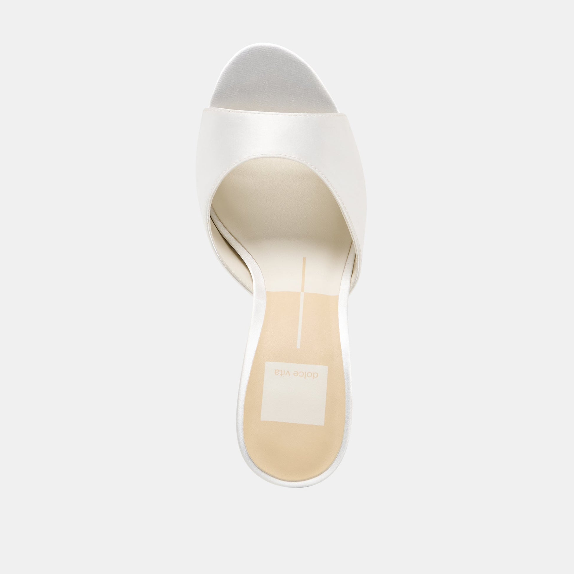 Rosha True White Satin Heels
