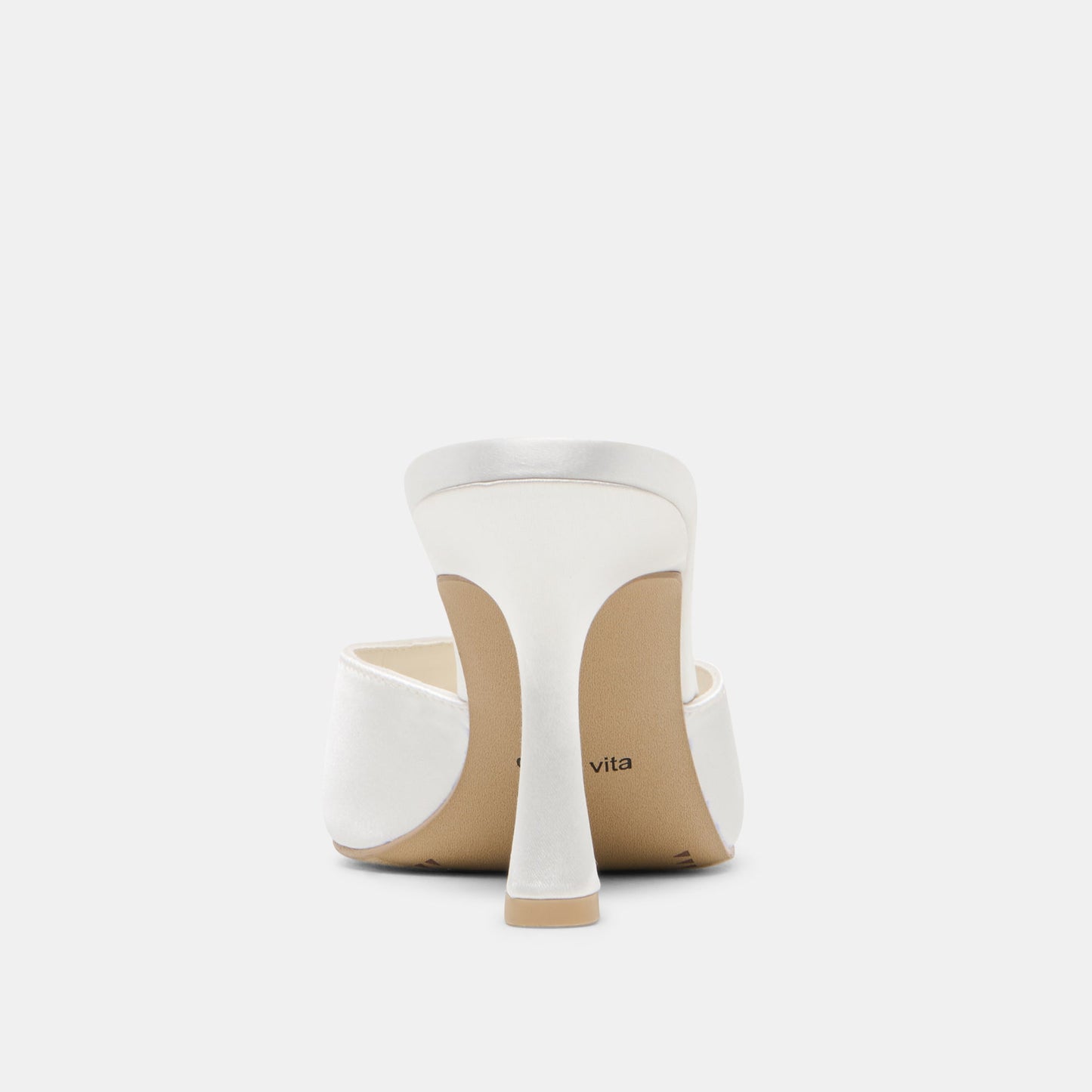 Rosha True White Satin Heels