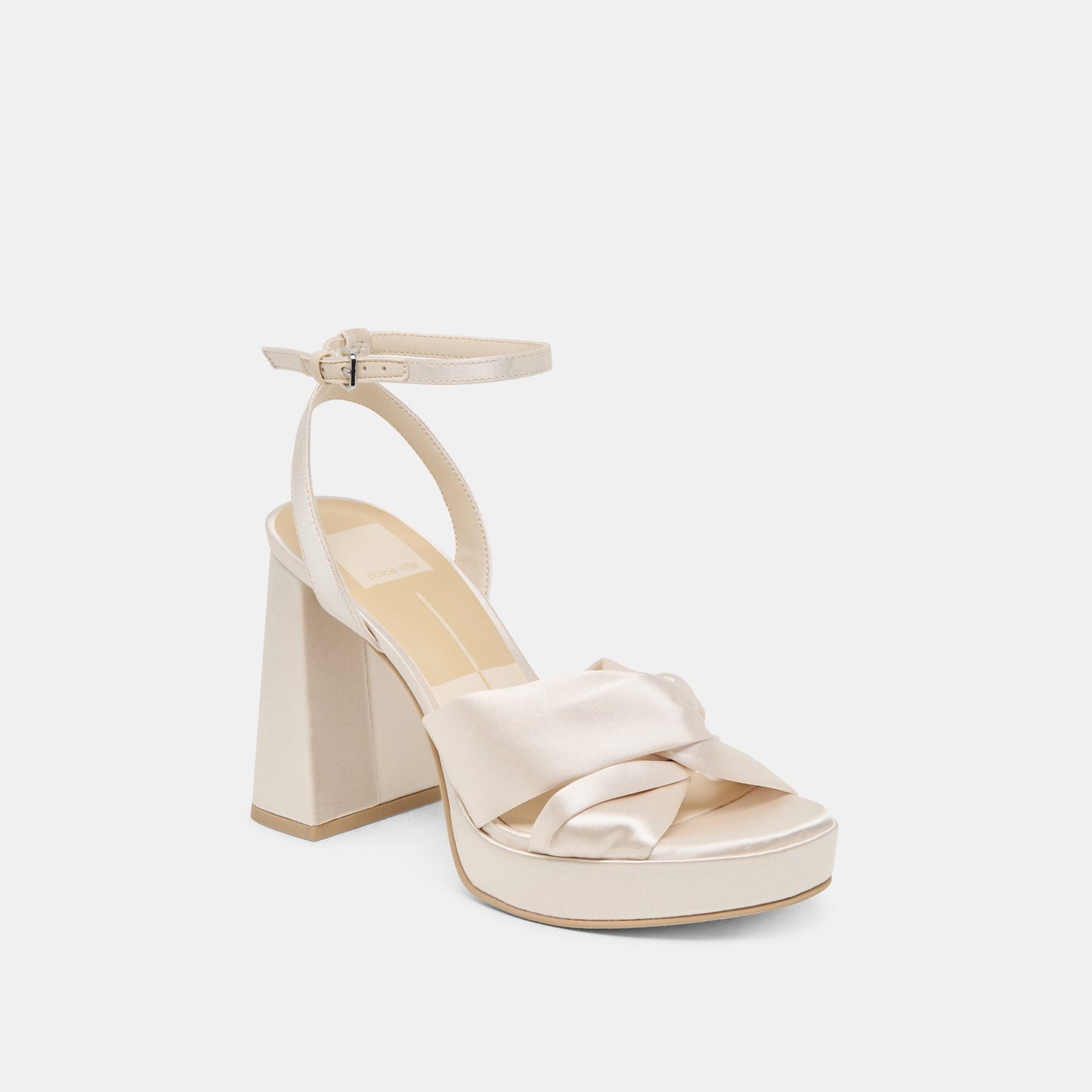 PARLO HEELS IVORY SATIN
 – Dolce Vita