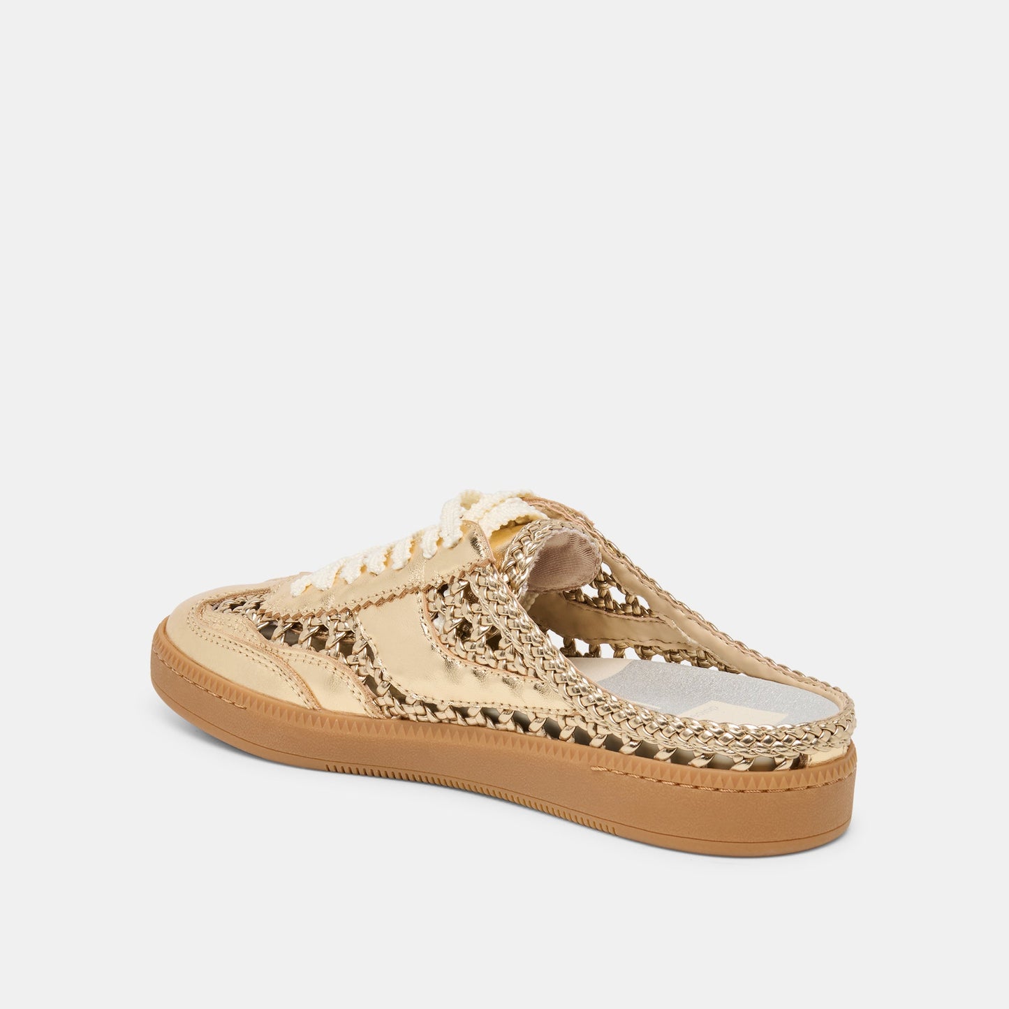 Notice Slide Gold Woven Stella Sneakers
