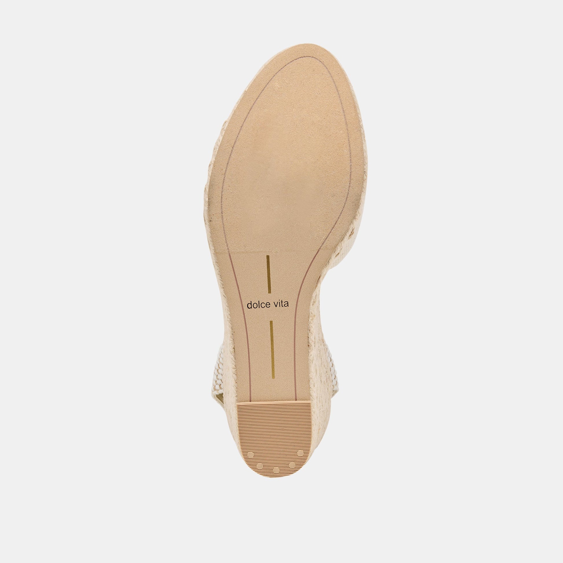 Noura Ecru Linen Wedges