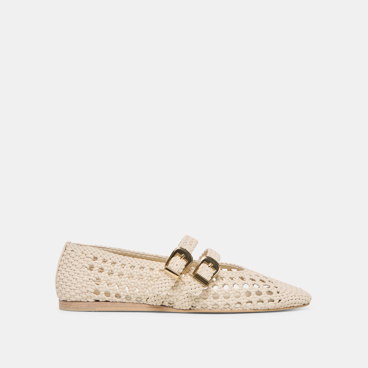 Baylee Creme Woven Stella Ballet Flats