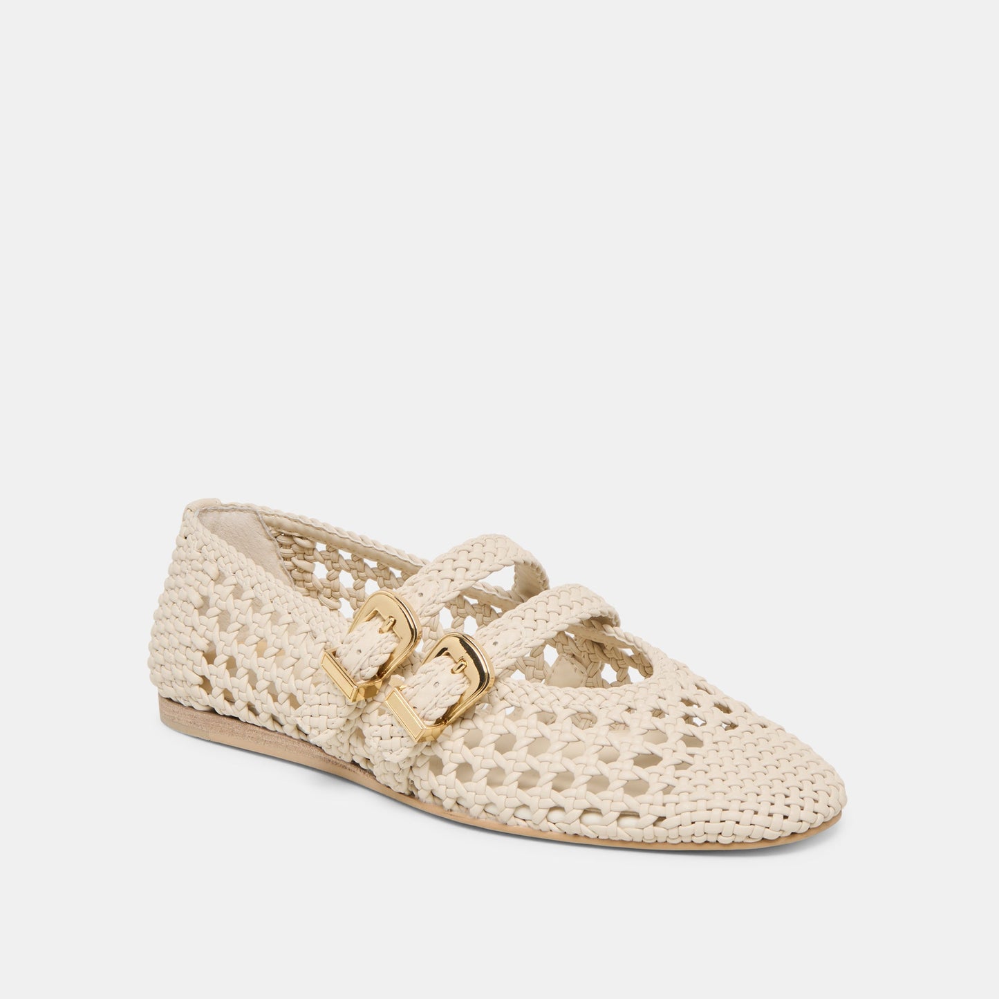 Baylee Creme Woven Stella Ballet Flats