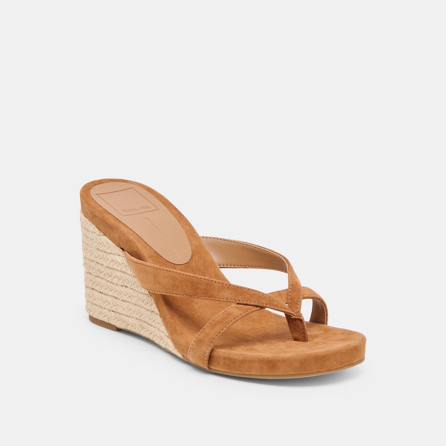 Helan Espadrille Brown Suede Wedges