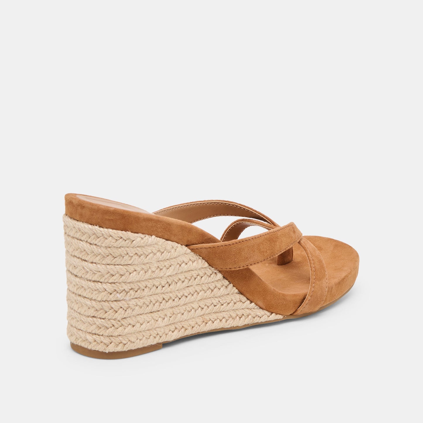 Helan Espadrille Brown Suede Wedges