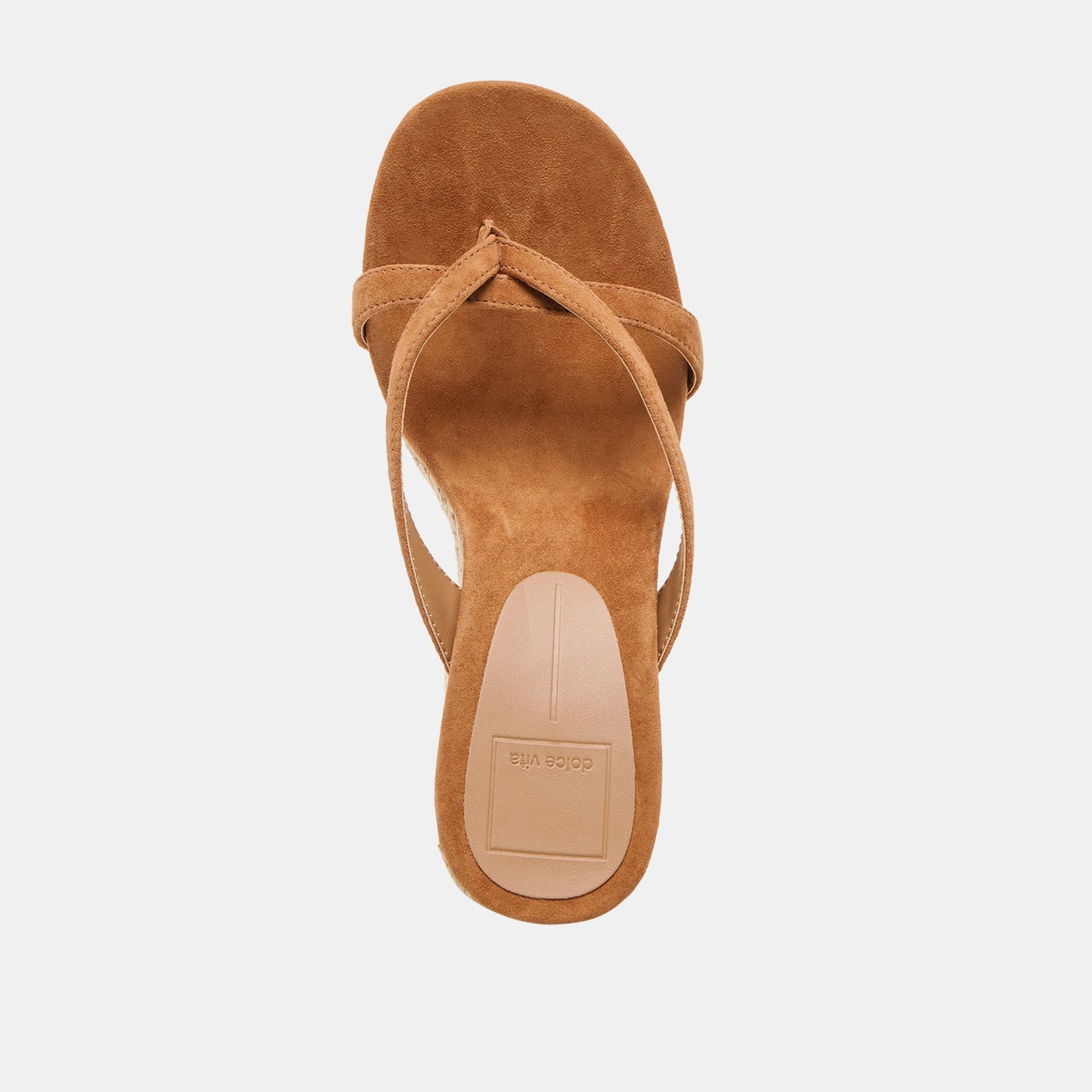 Helan Espadrille Brown Suede Wedges