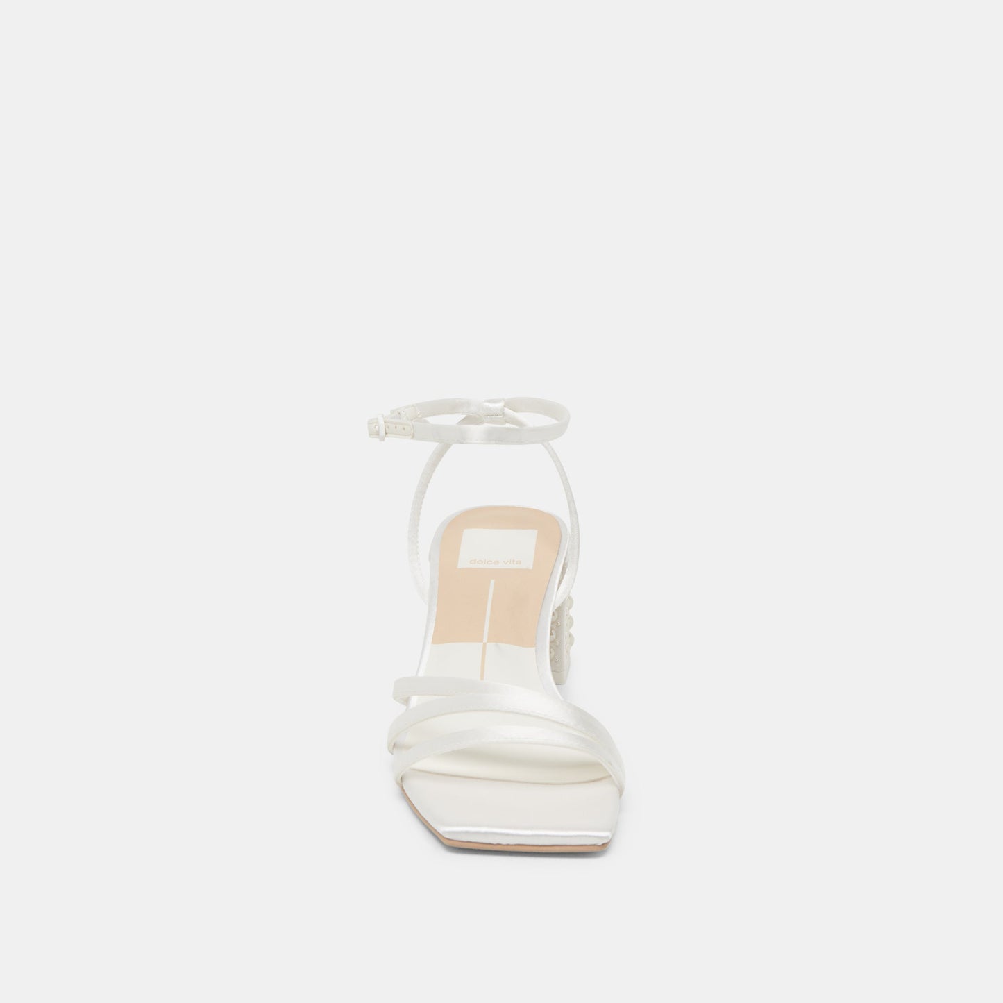 YSABEL PEARL HEELS TRUE WHITE SATIN
 – Dolce Vita