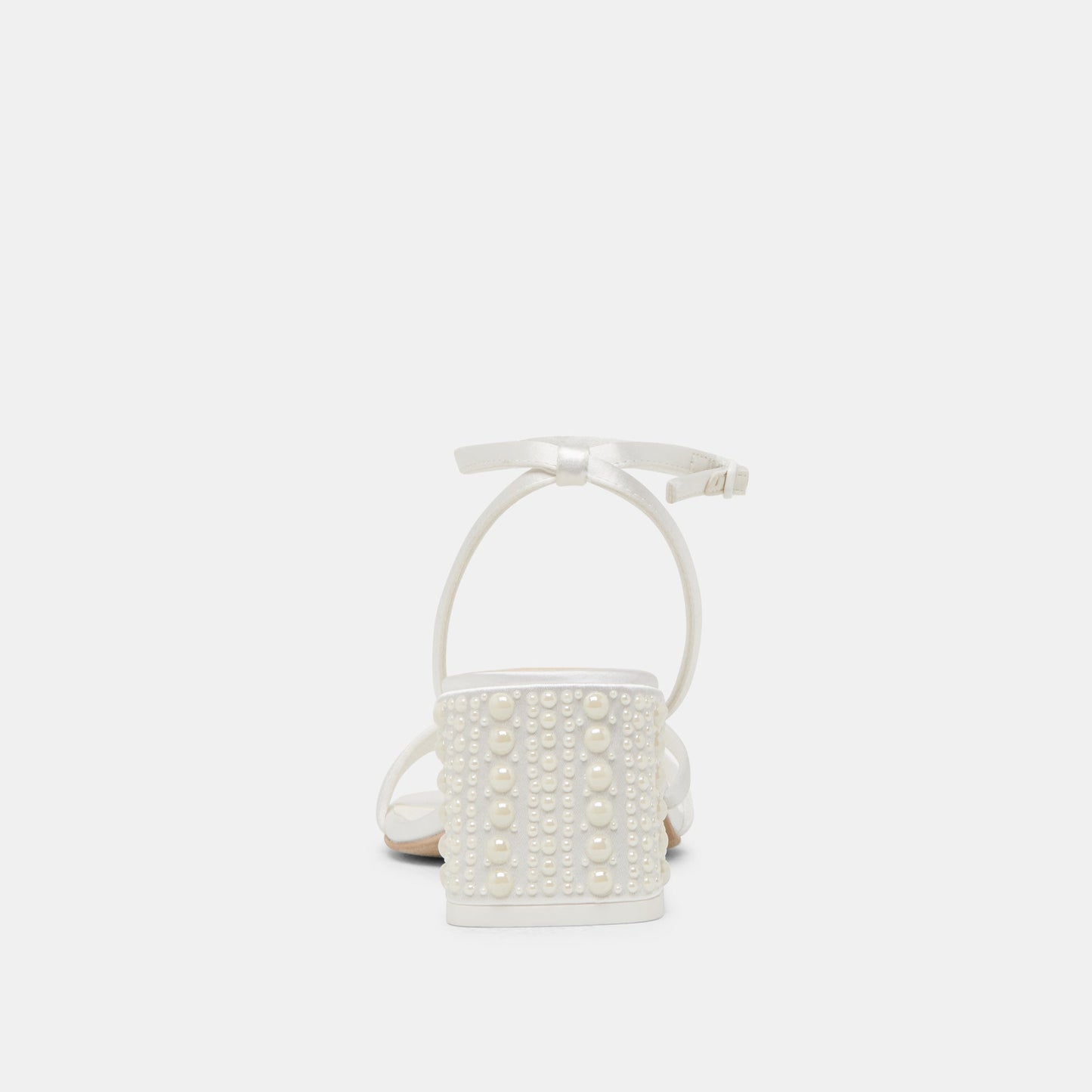 YSABEL PEARL HEELS TRUE WHITE SATIN
 – Dolce Vita