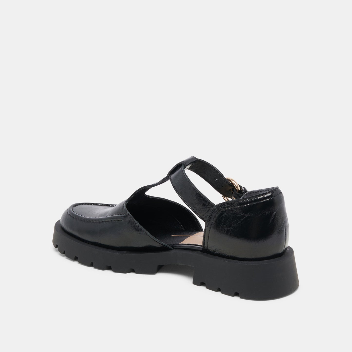 EMILIO FLATS MIDNIGHT CRINKLE PATENT LEATHER
 – Dolce Vita