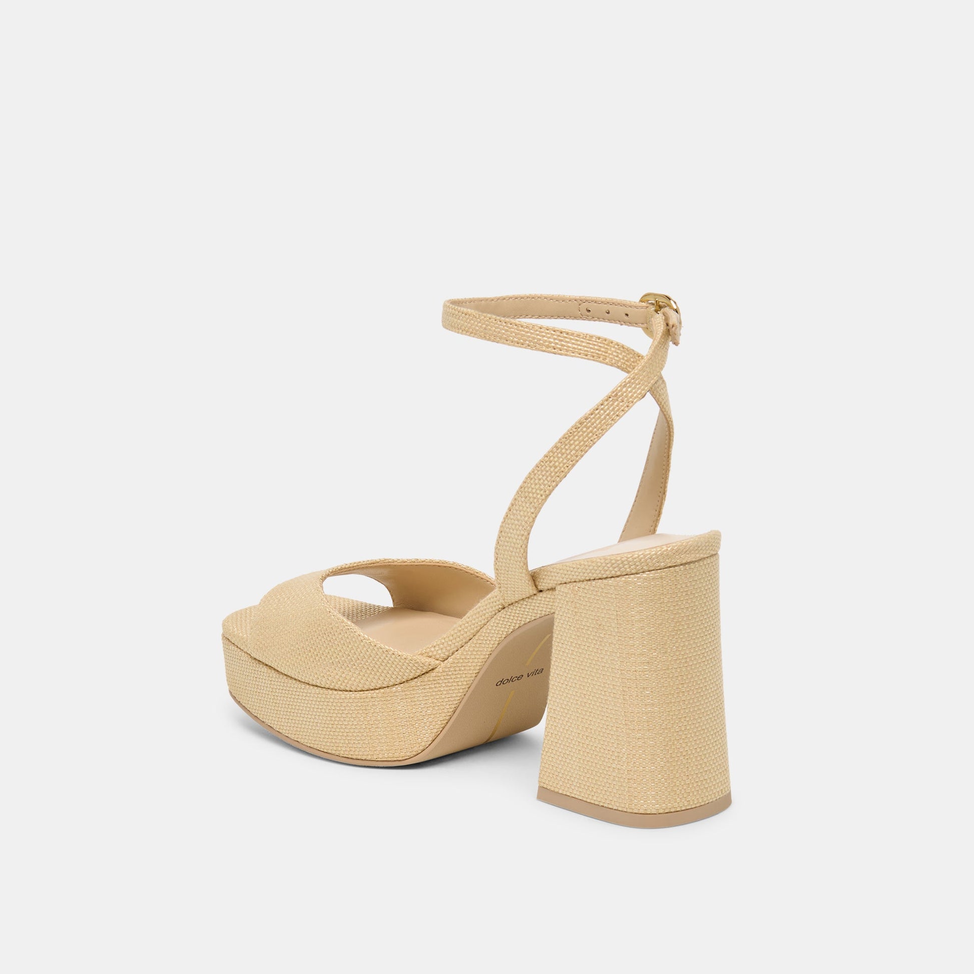 Felica Natural Raffia Heels