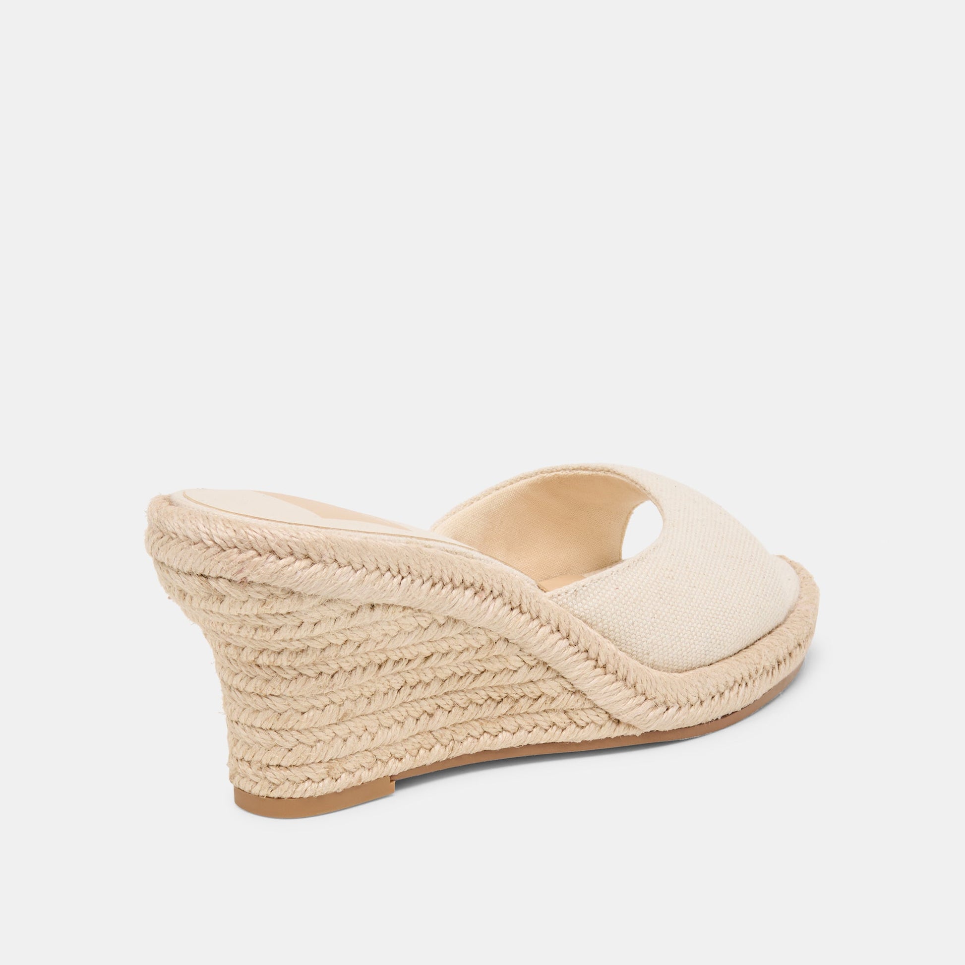 Vaya Ecru Linen Wedges
