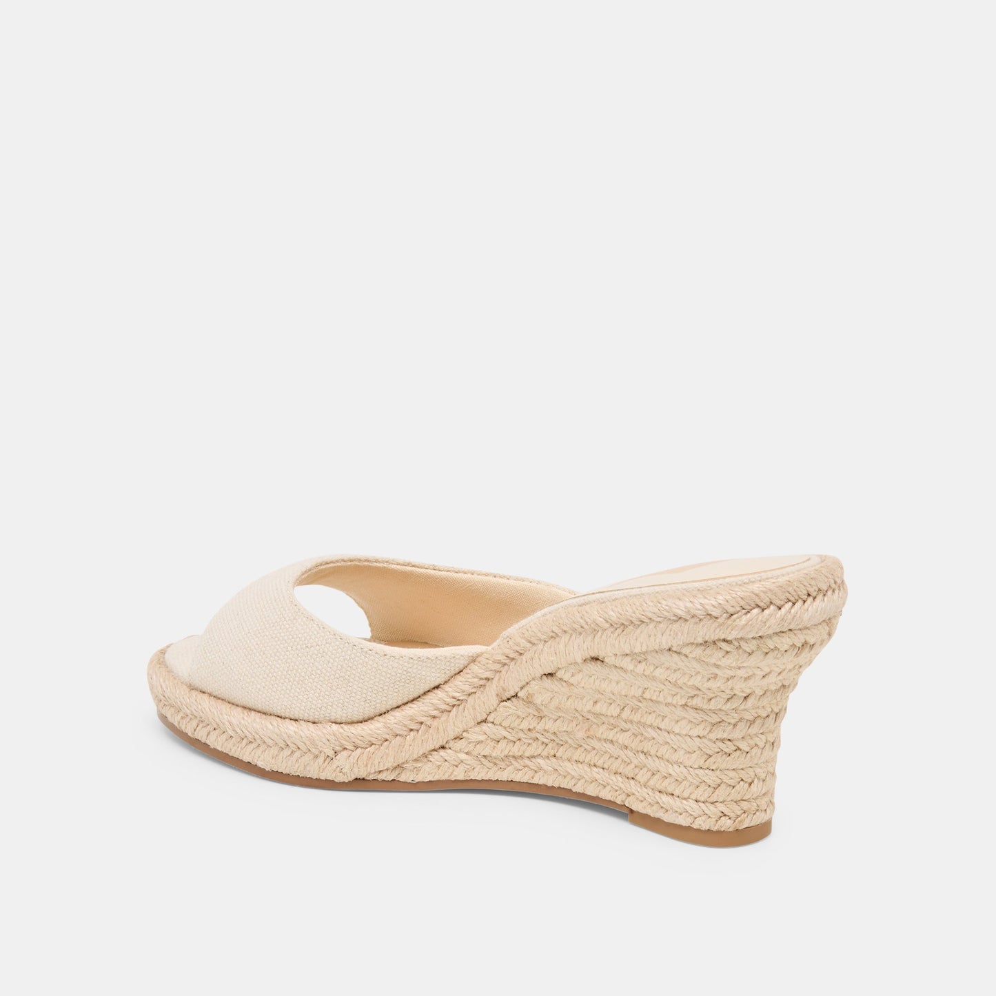 Vaya Ecru Linen Wedges