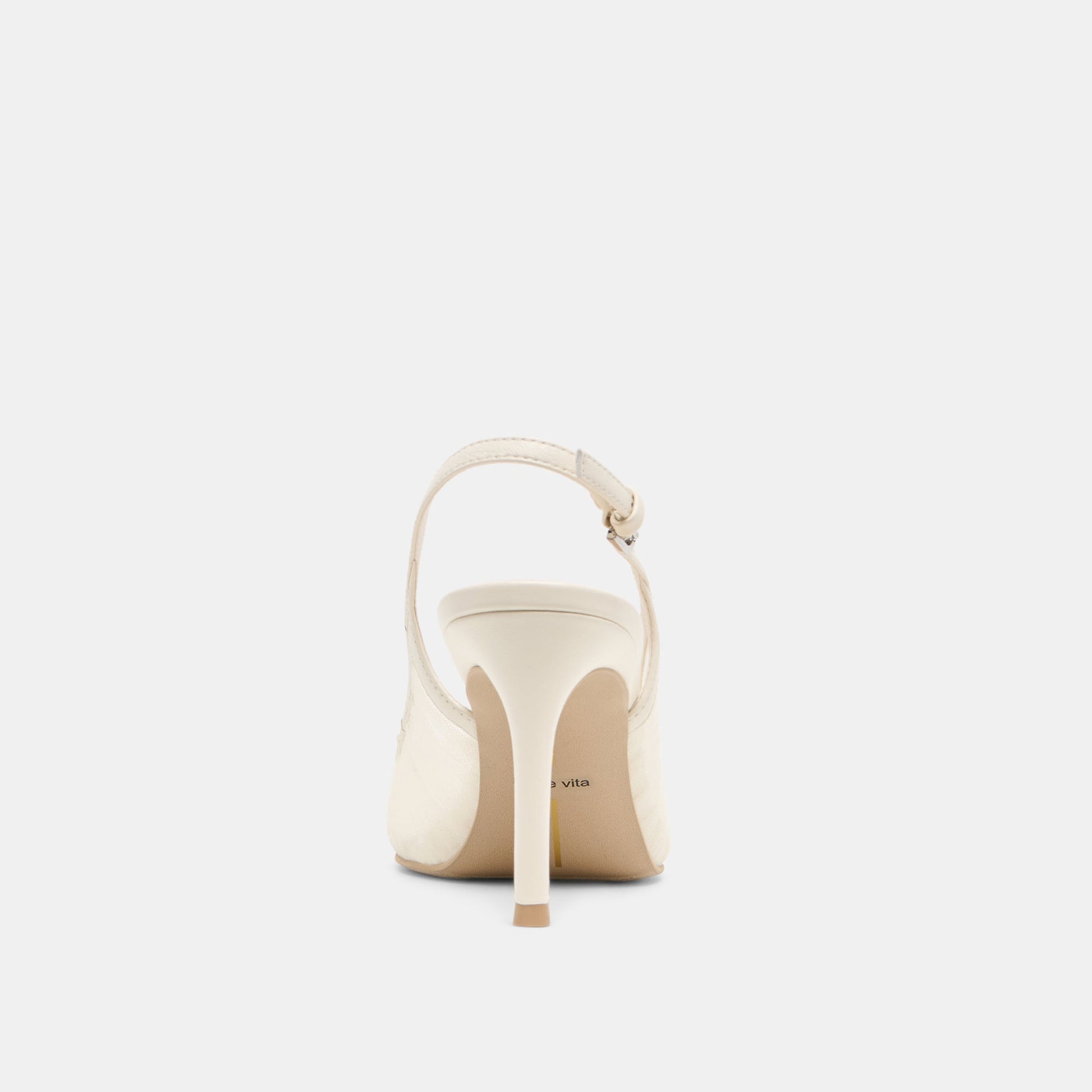 Yela White Tulle Heels