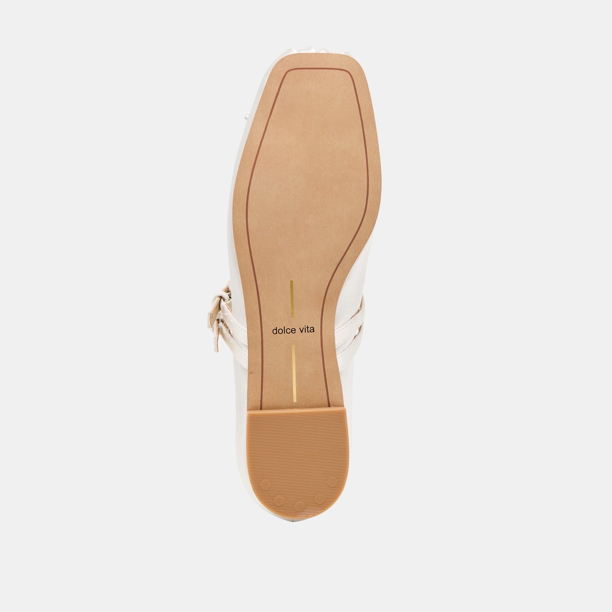 Gibsen True White Satin Ballet Flats
