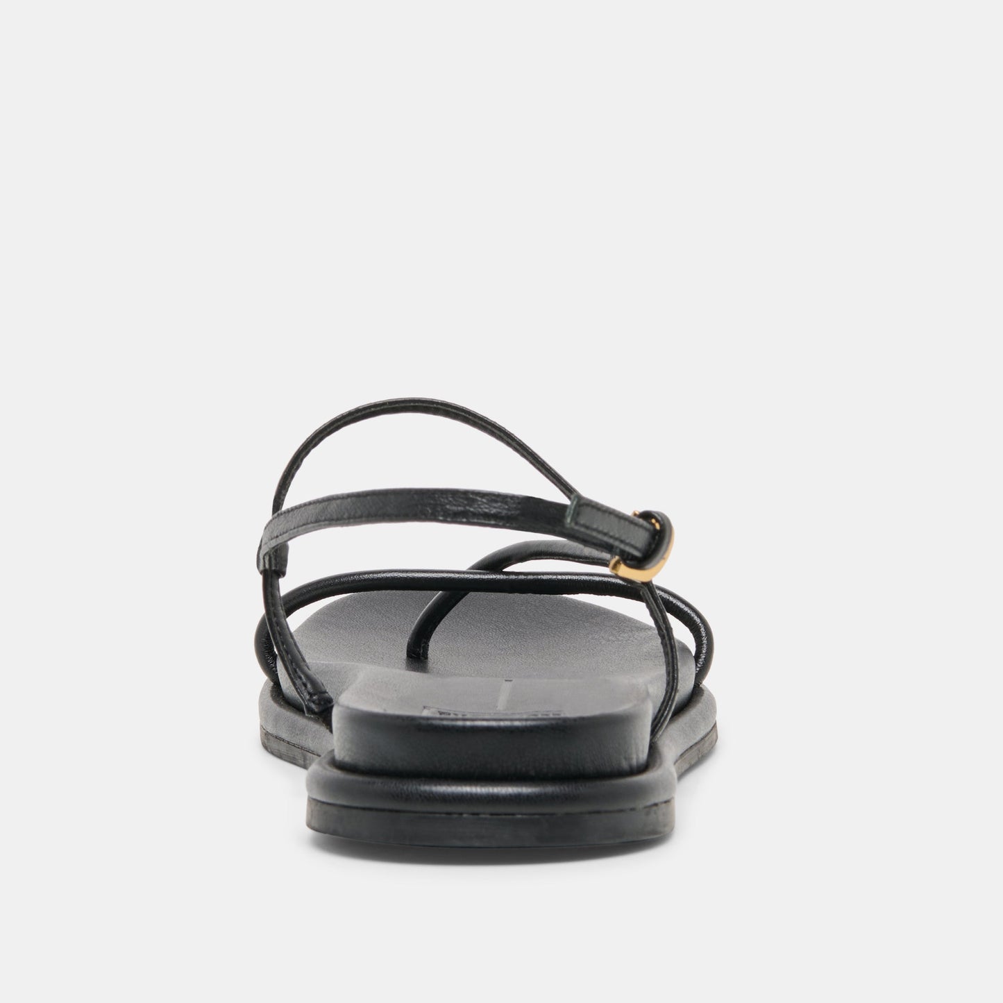 Dom Black Leather Sandals