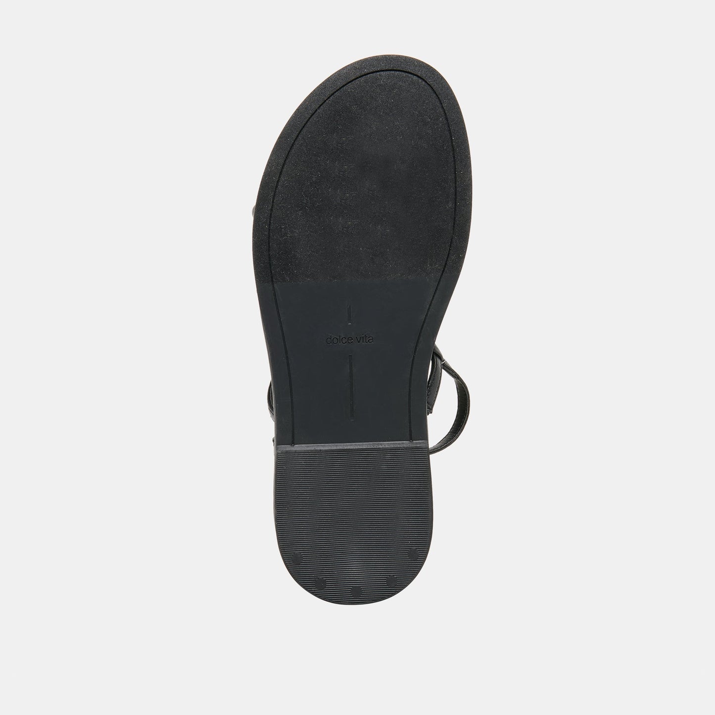 Dom Black Leather Sandals