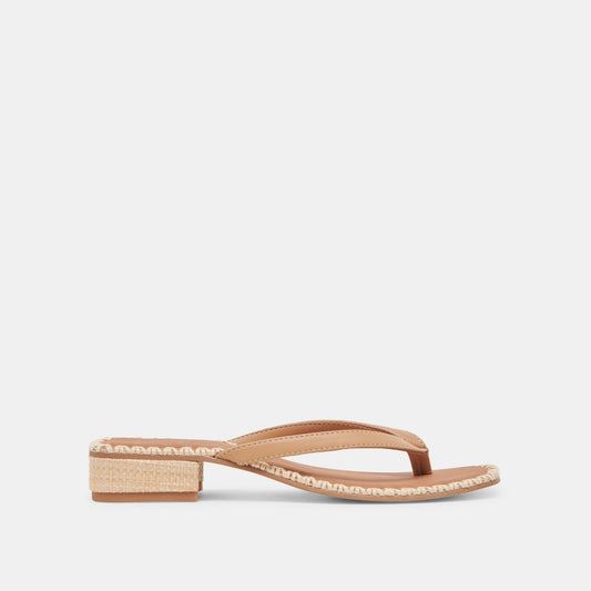 BARTY SANDALS LIGHT TAN LEATHER
 – Dolce Vita