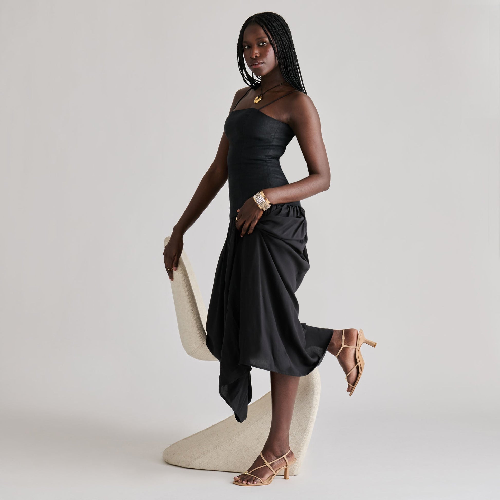 Mylee Light Tan Leather Heels