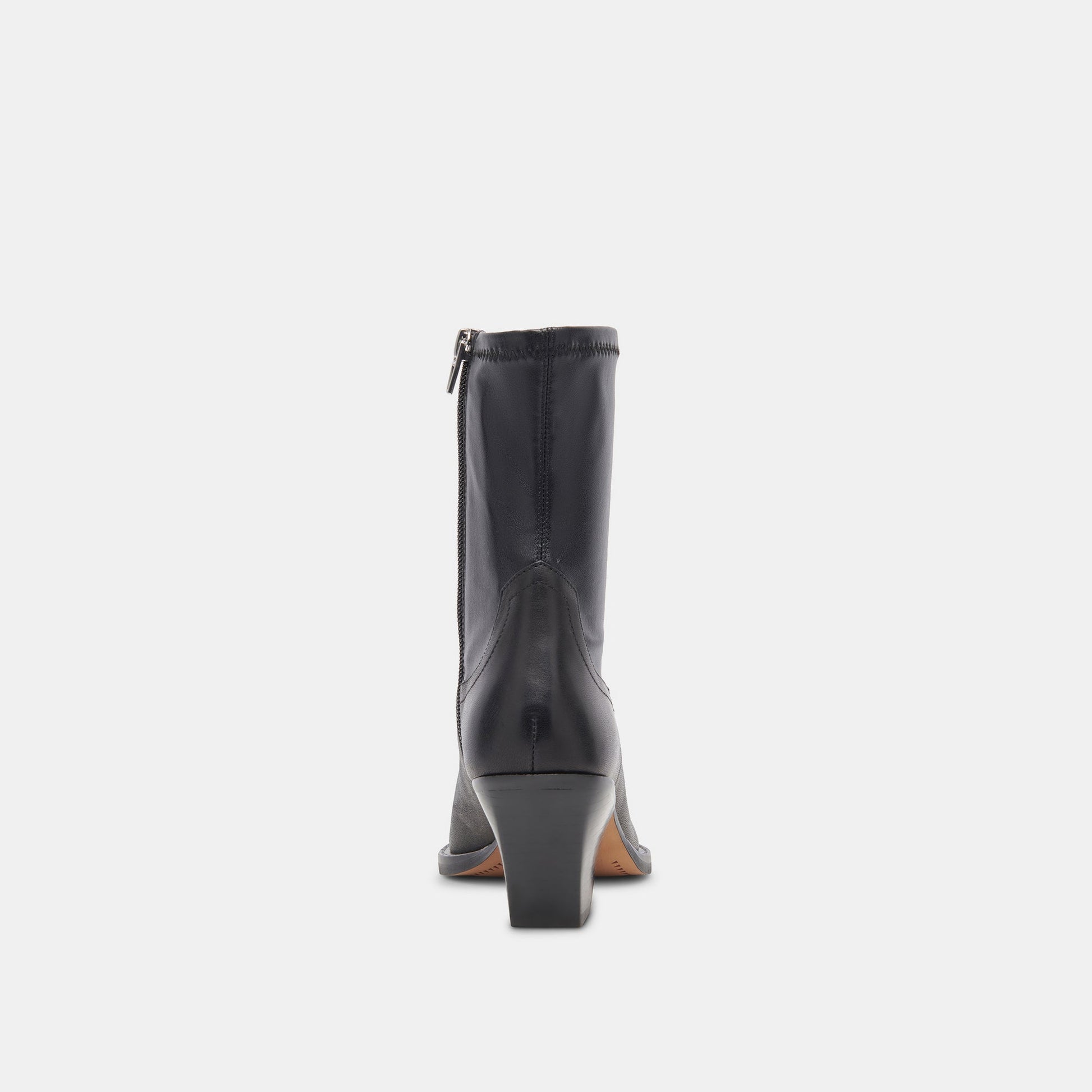 Rutger Boots Black Leather | Women's Black Leather Mid-Ankle Boots
 – Dolce Vita