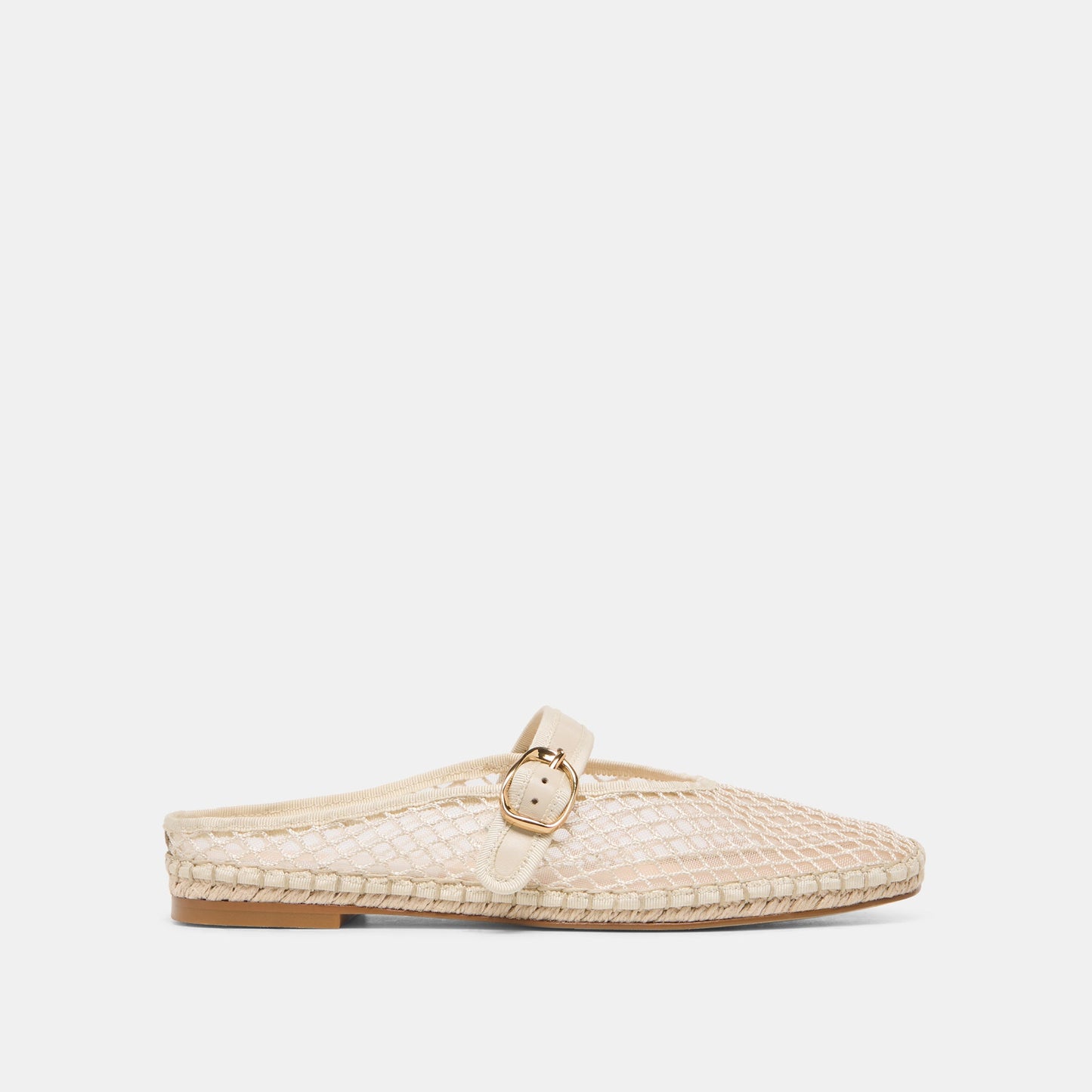 Milie Ecru Woven Mesh Flats