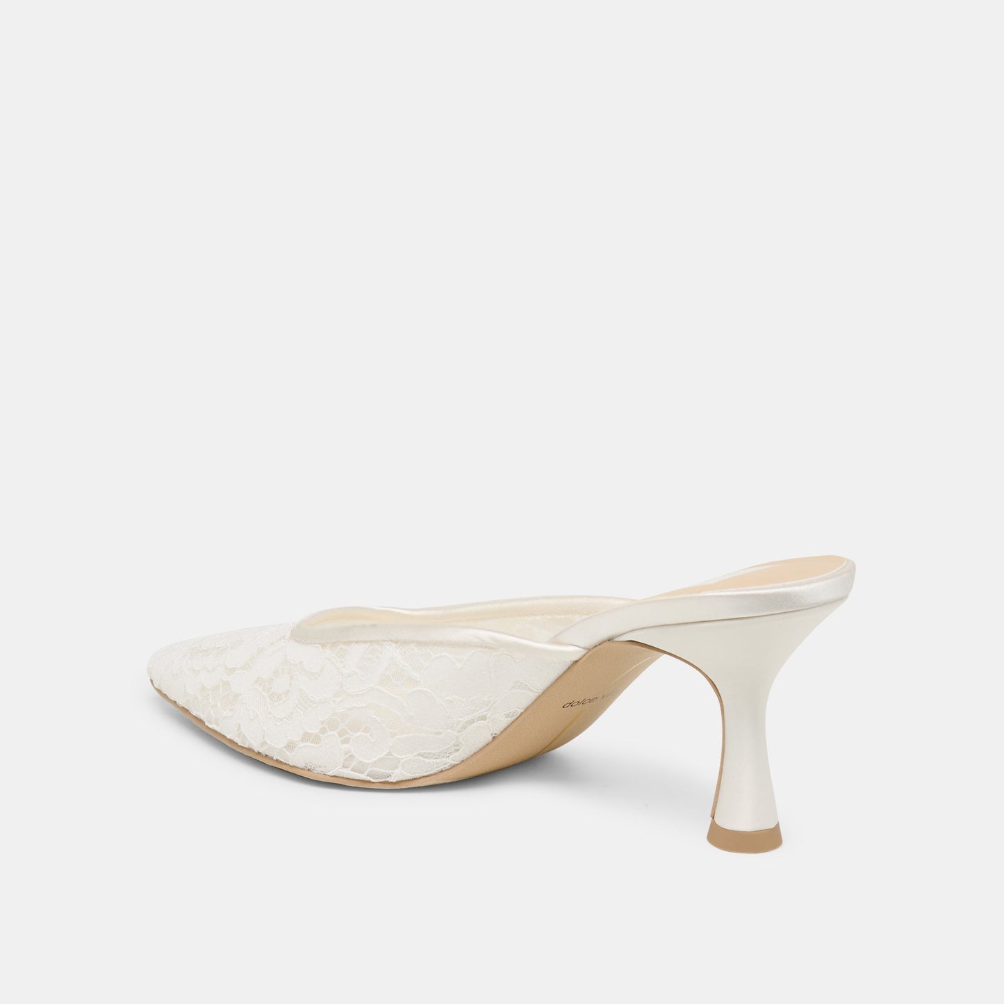 Cleo High True White Lace Heels