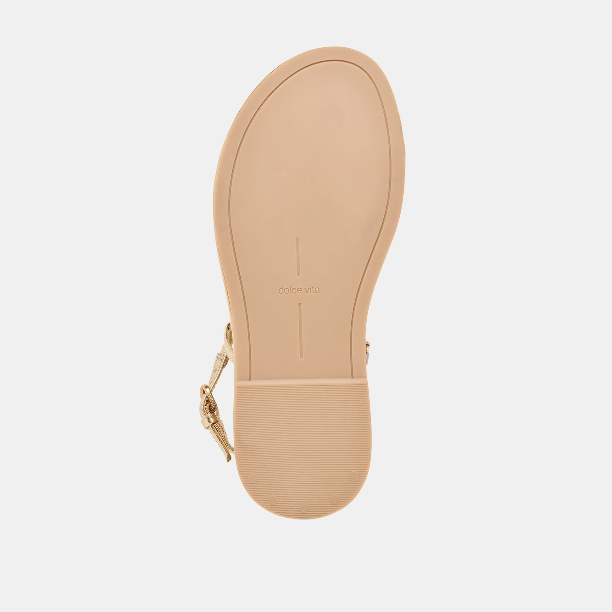 Dom Gold Distressed Leather Sandals