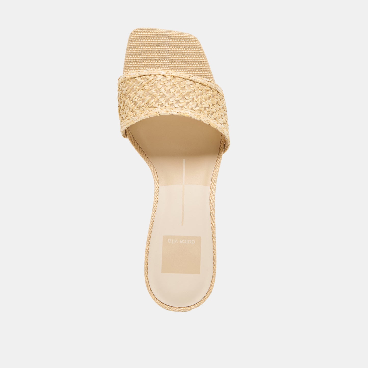 Qaily Lt Natural Raffia Wedges