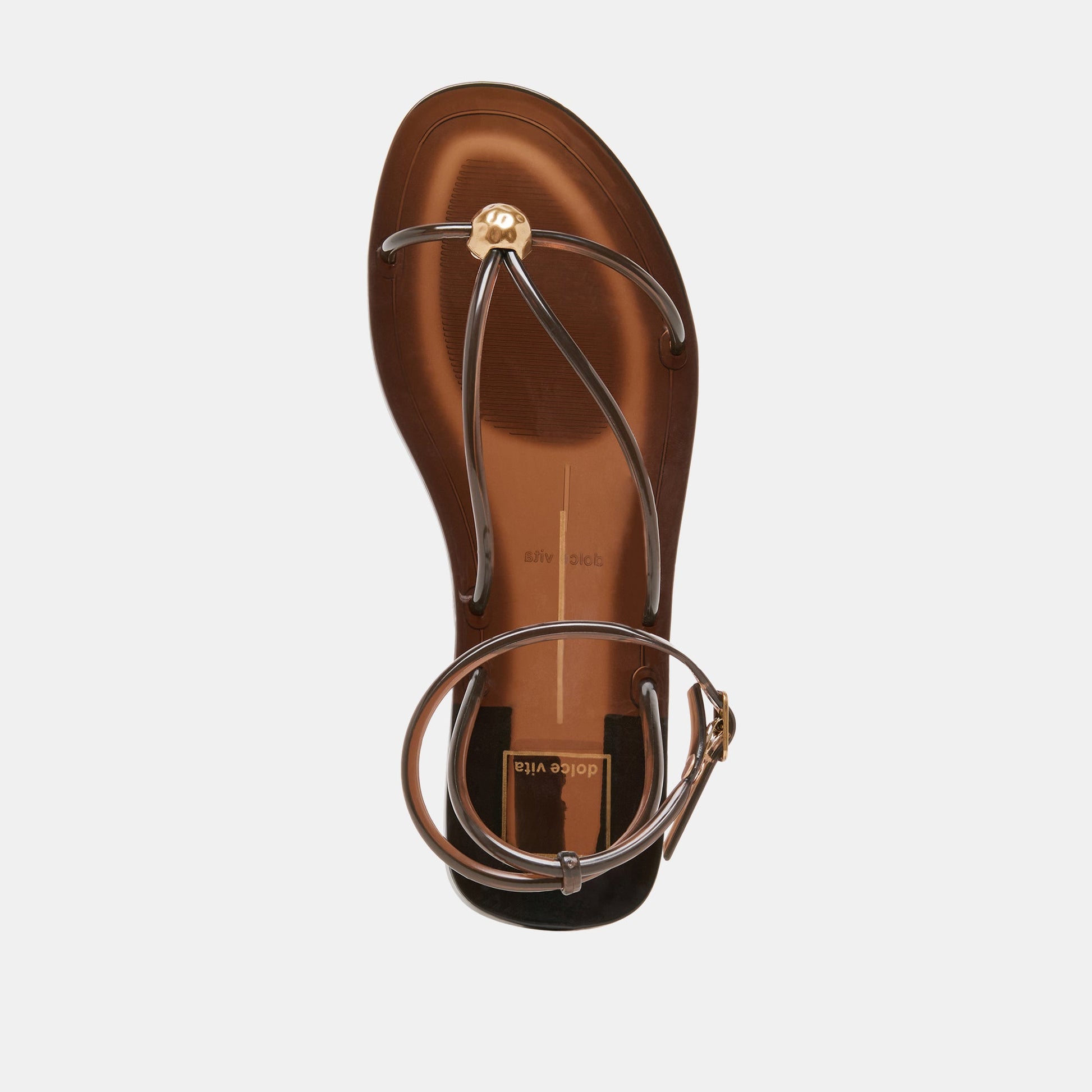 Kenley Vinyl Chocolate Jelly Sandals
