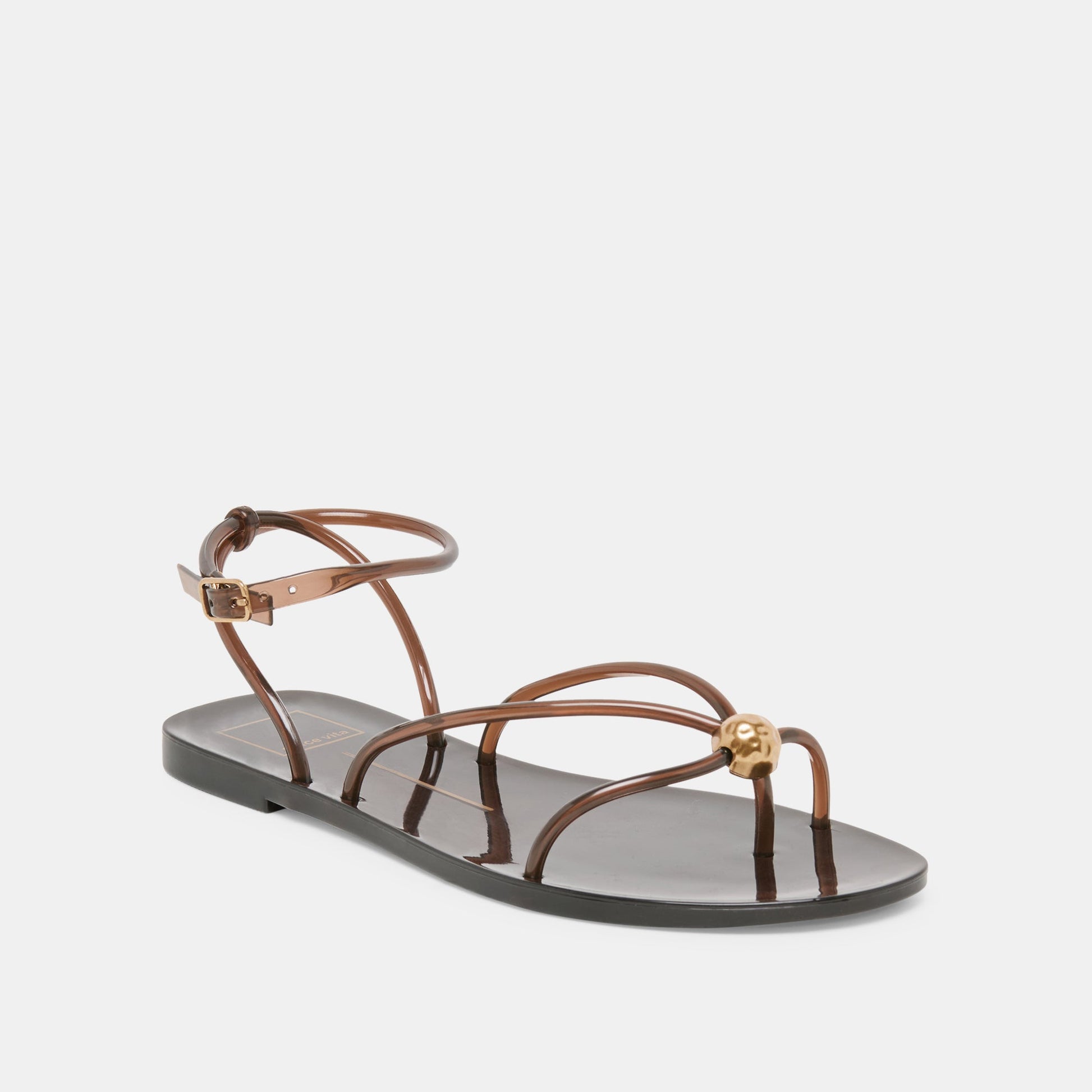 Kenley Vinyl Chocolate Jelly Sandals