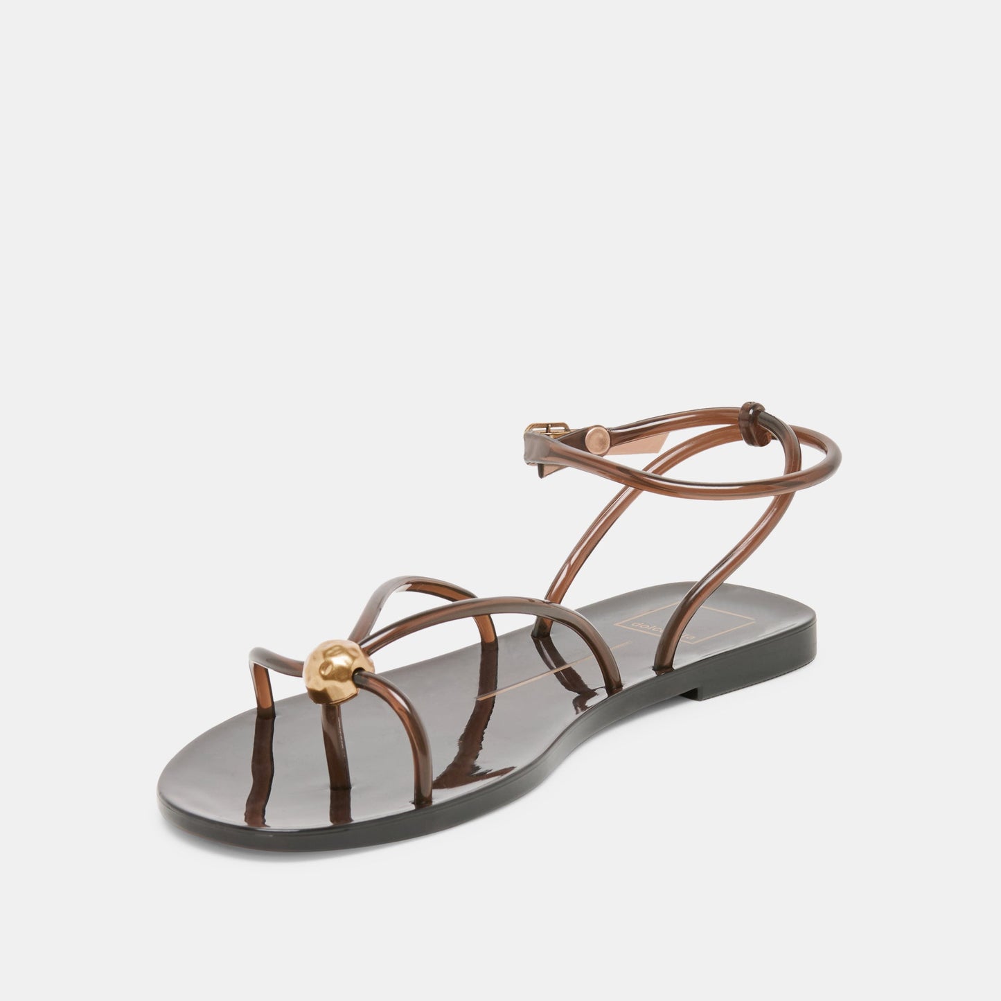 Kenley Vinyl Chocolate Jelly Sandals