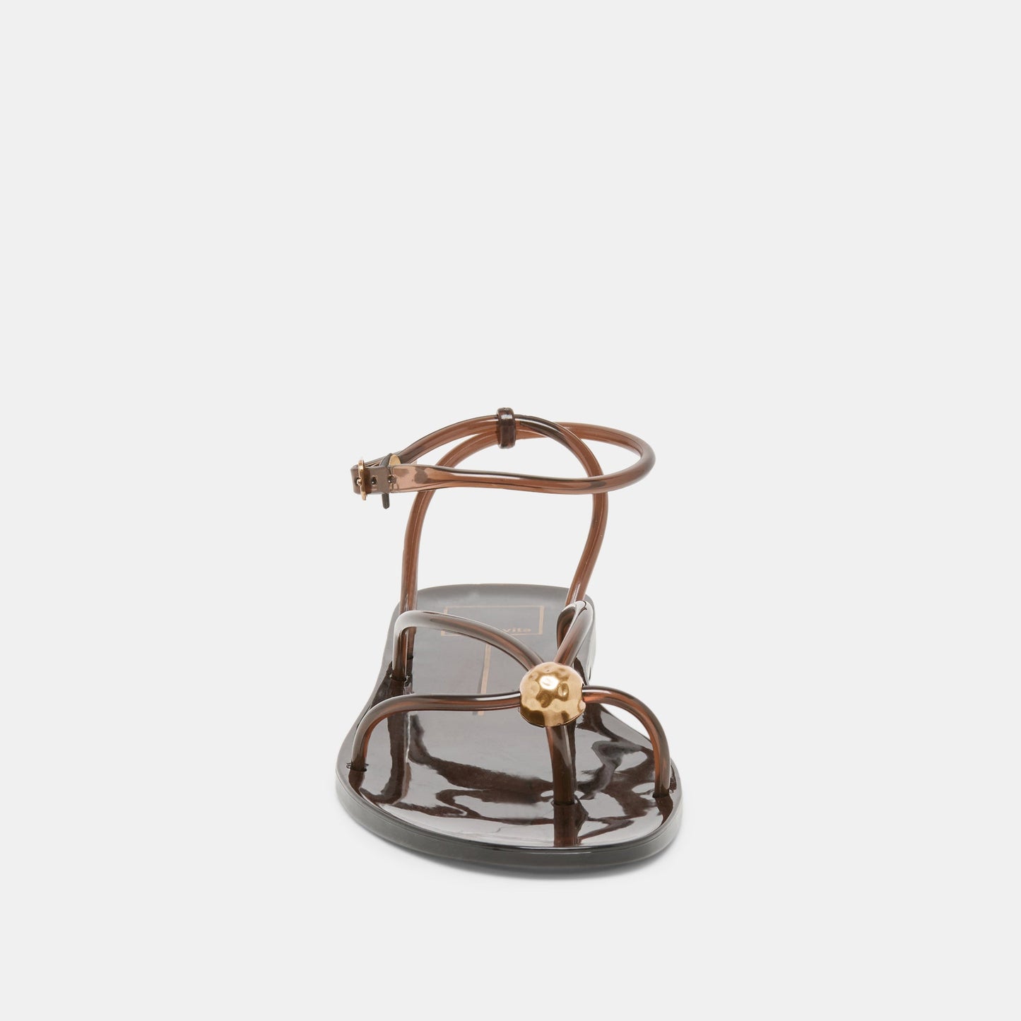 Kenley Vinyl Chocolate Jelly Sandals
