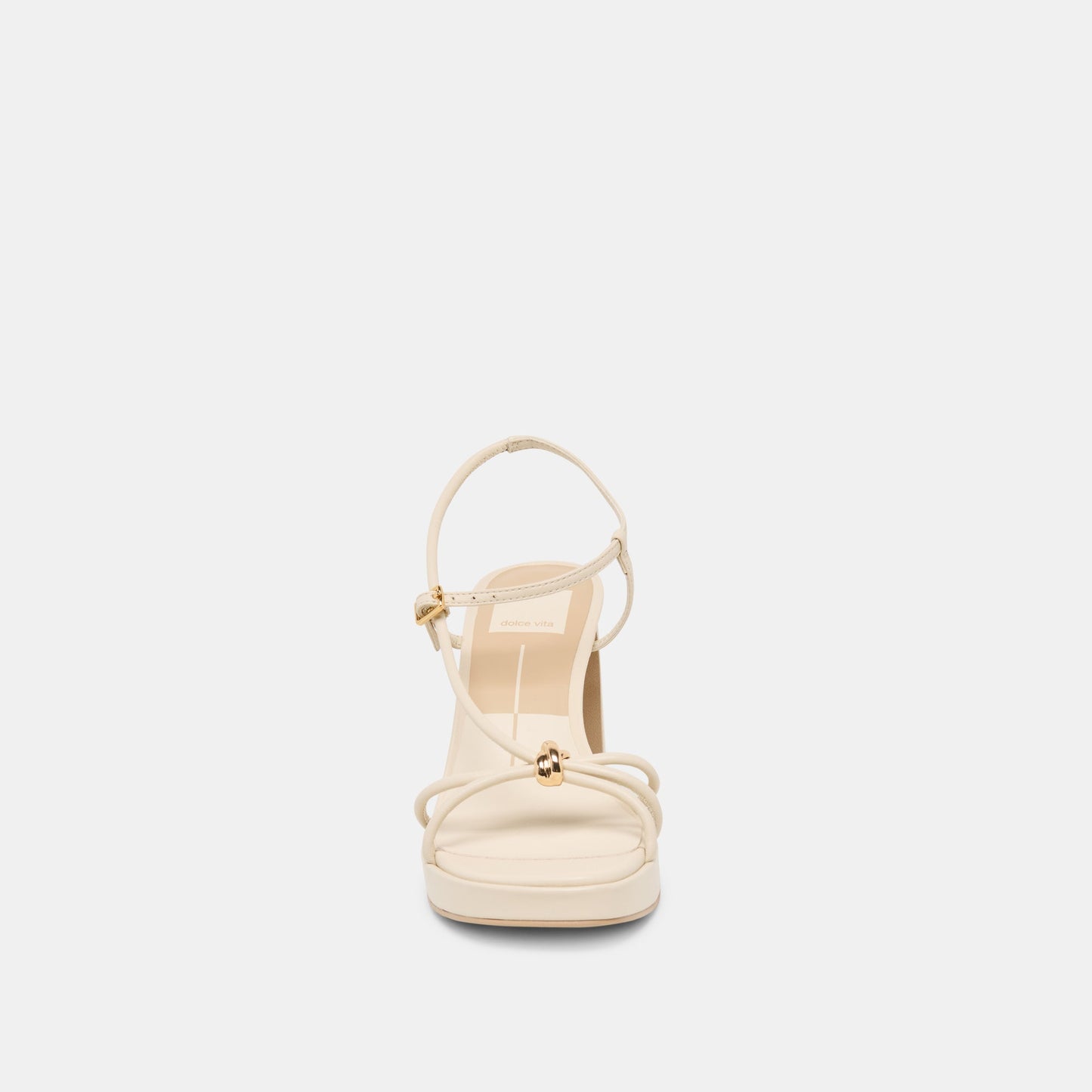 Odete Creme Leather Heels
