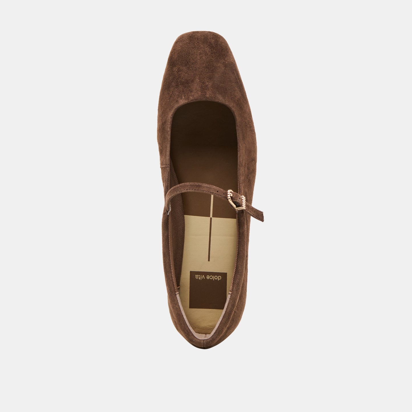 Reyes Dk Brown Suede Ballet Flats