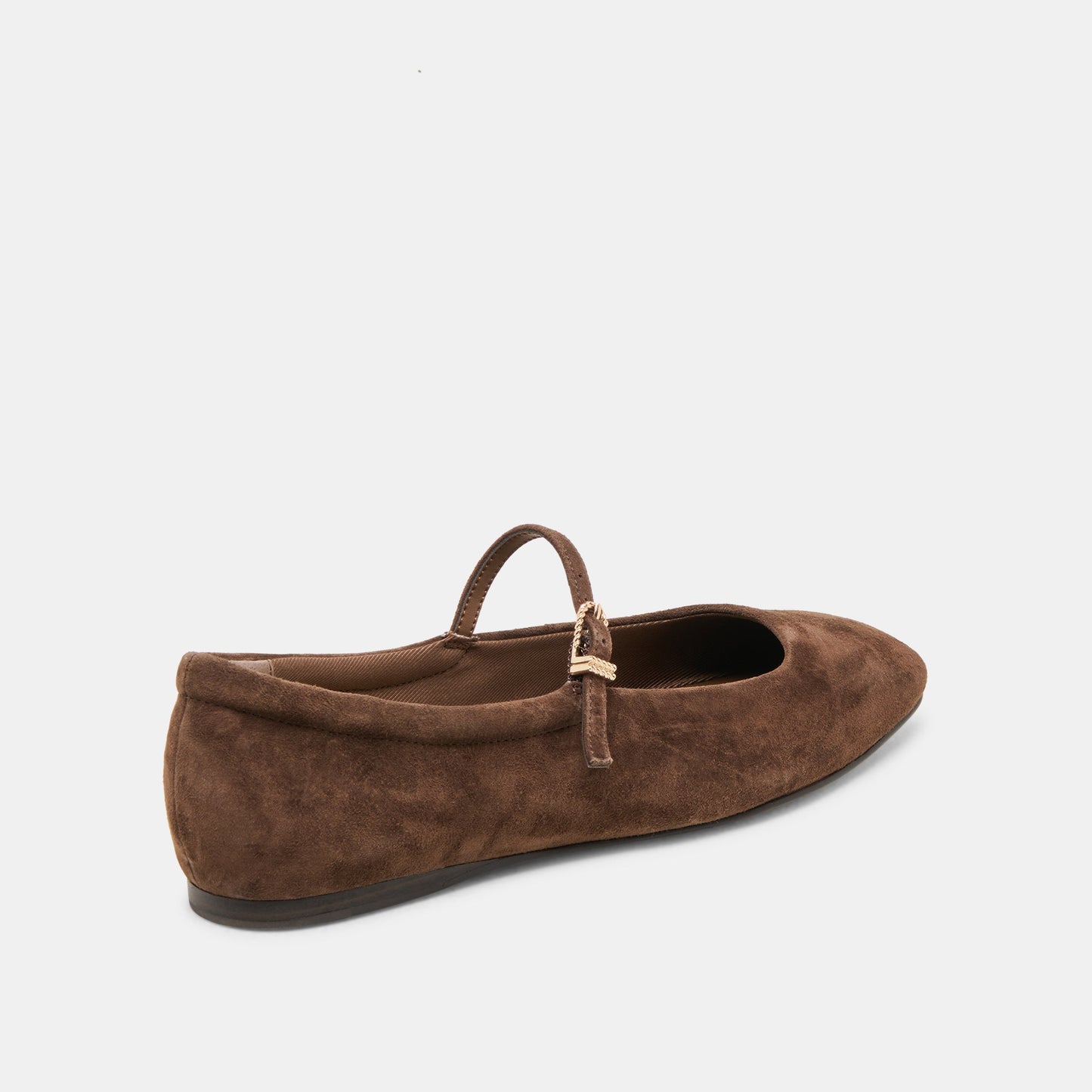Reyes Dk Brown Suede Ballet Flats