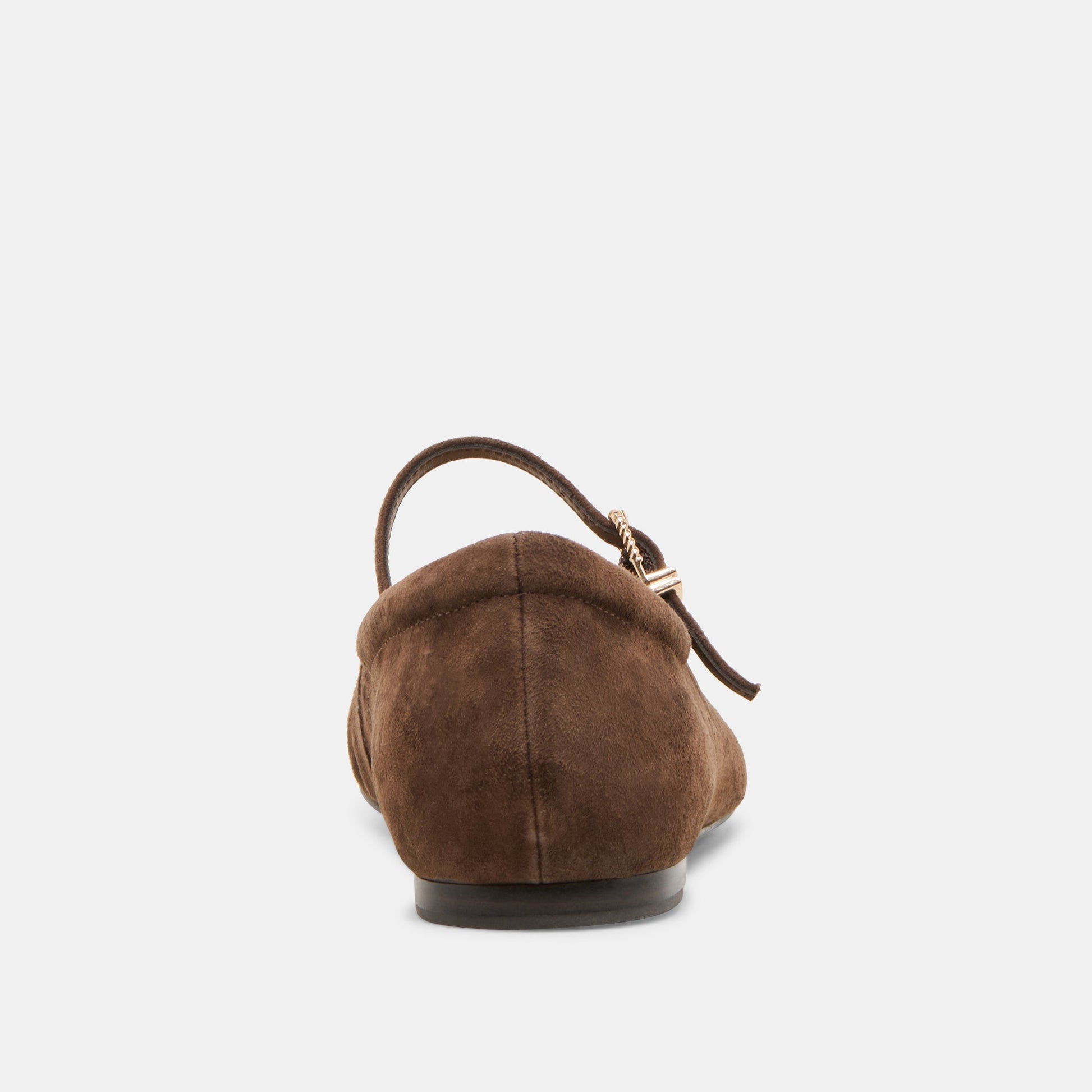 Reyes Dk Brown Suede Ballet Flats